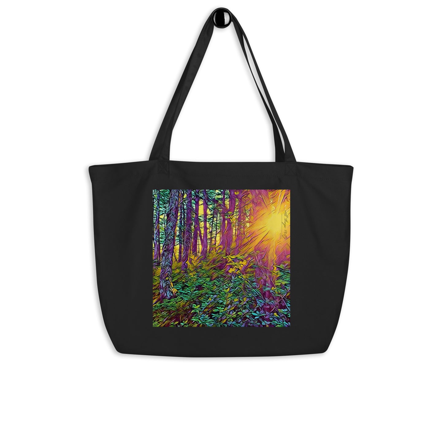 Large organic tote bag Crystal Light