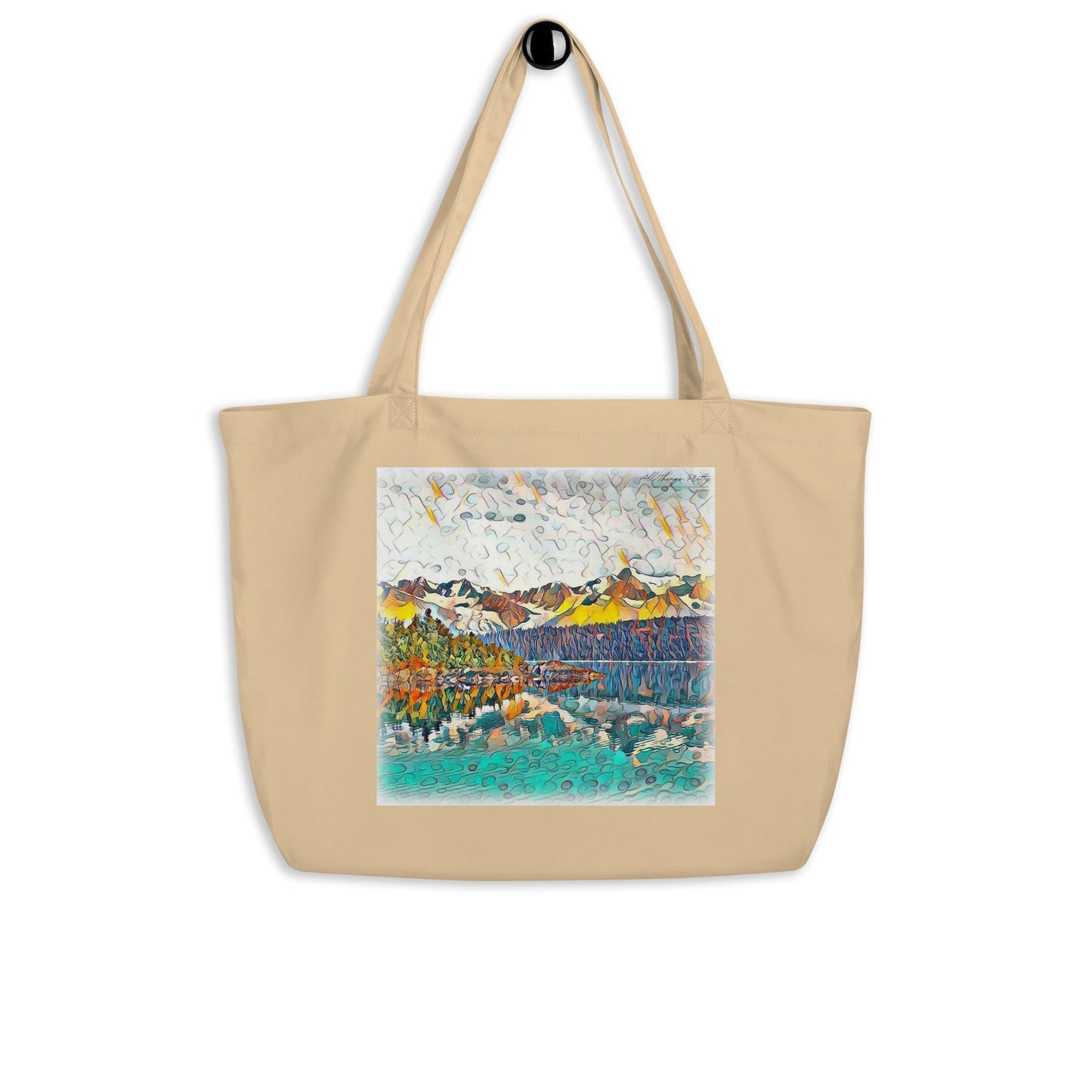 Large organic tote bag Autumn