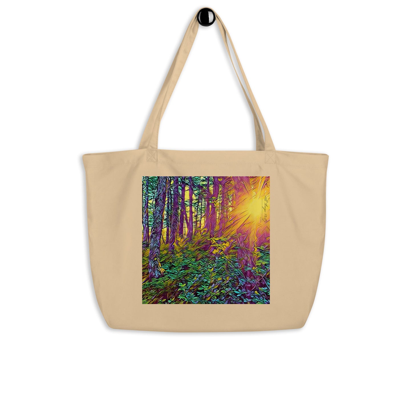 Large organic tote bag Crystal Light