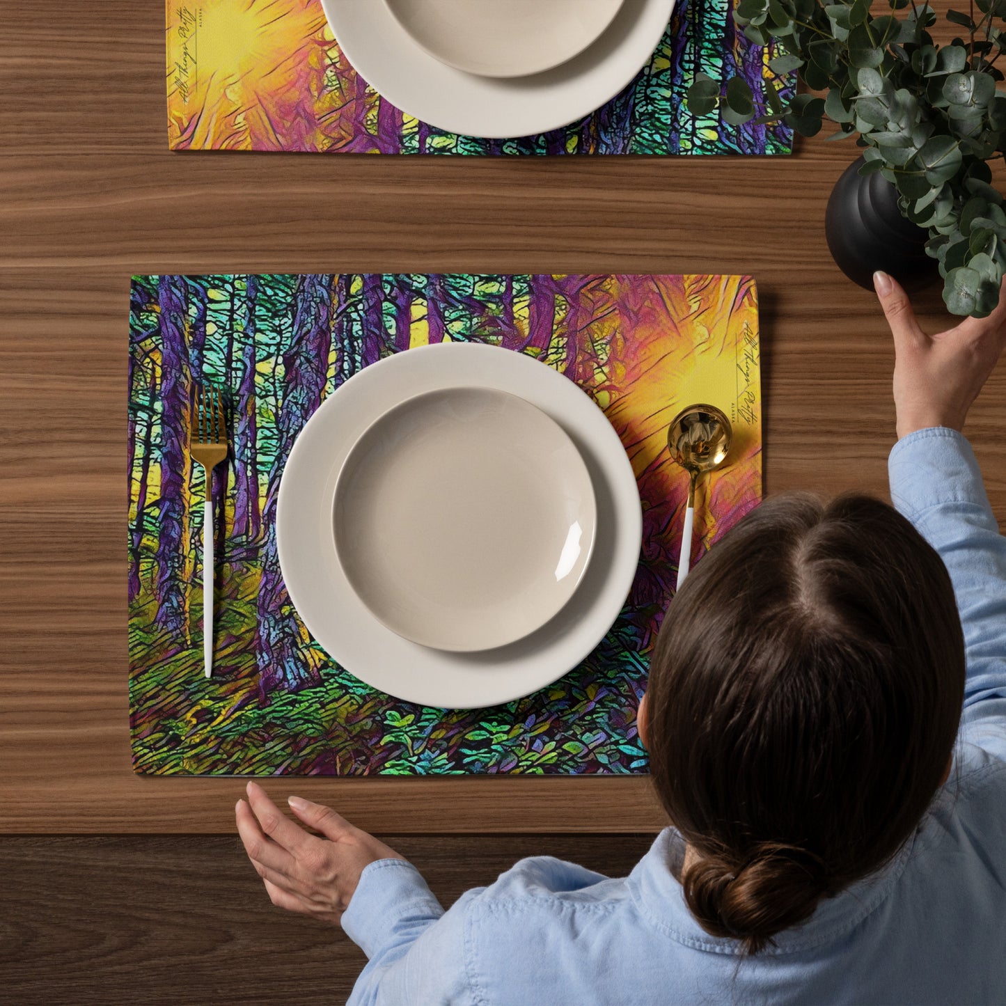 Placemat Set Crystal Light