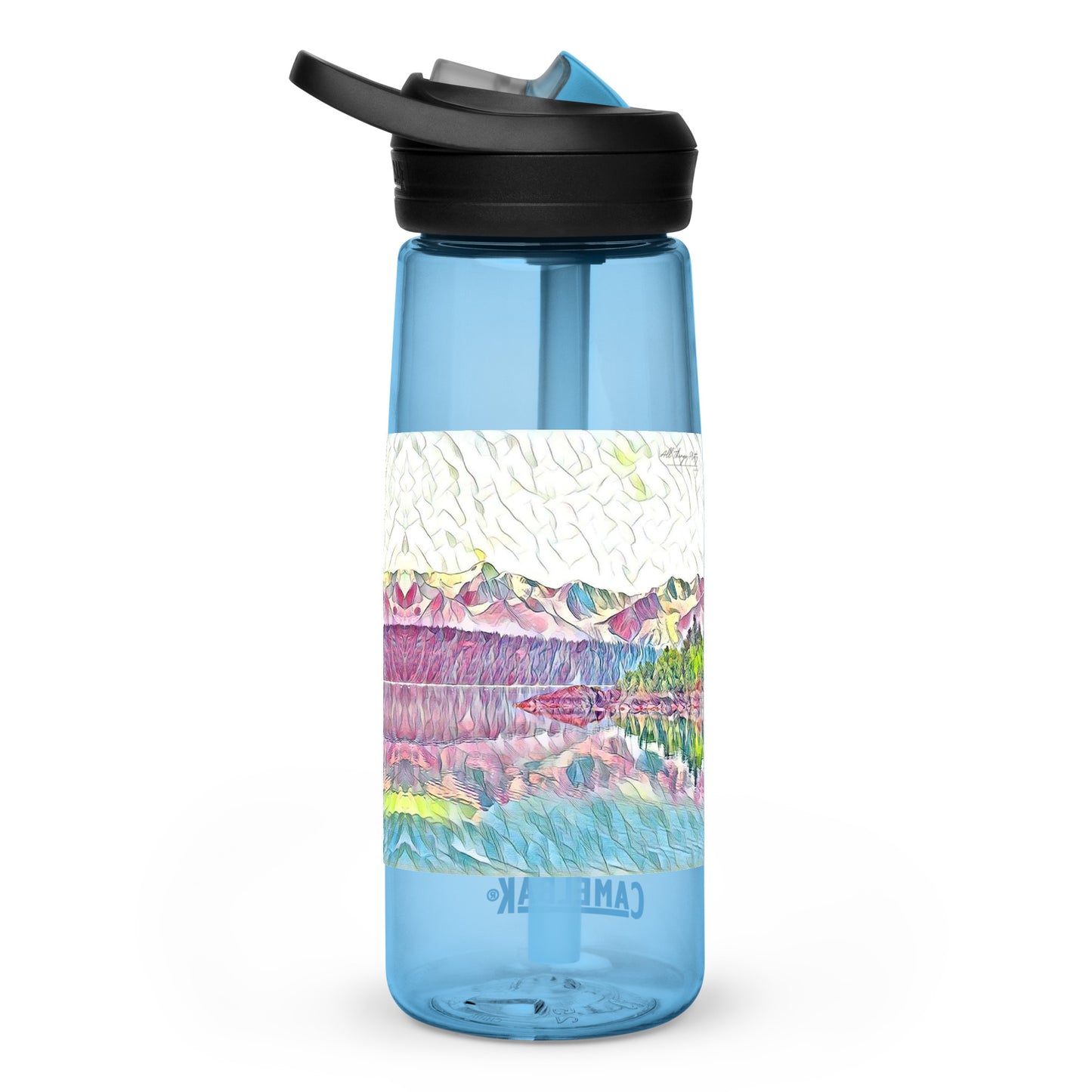 Sports water bottle Oceans & Mtns