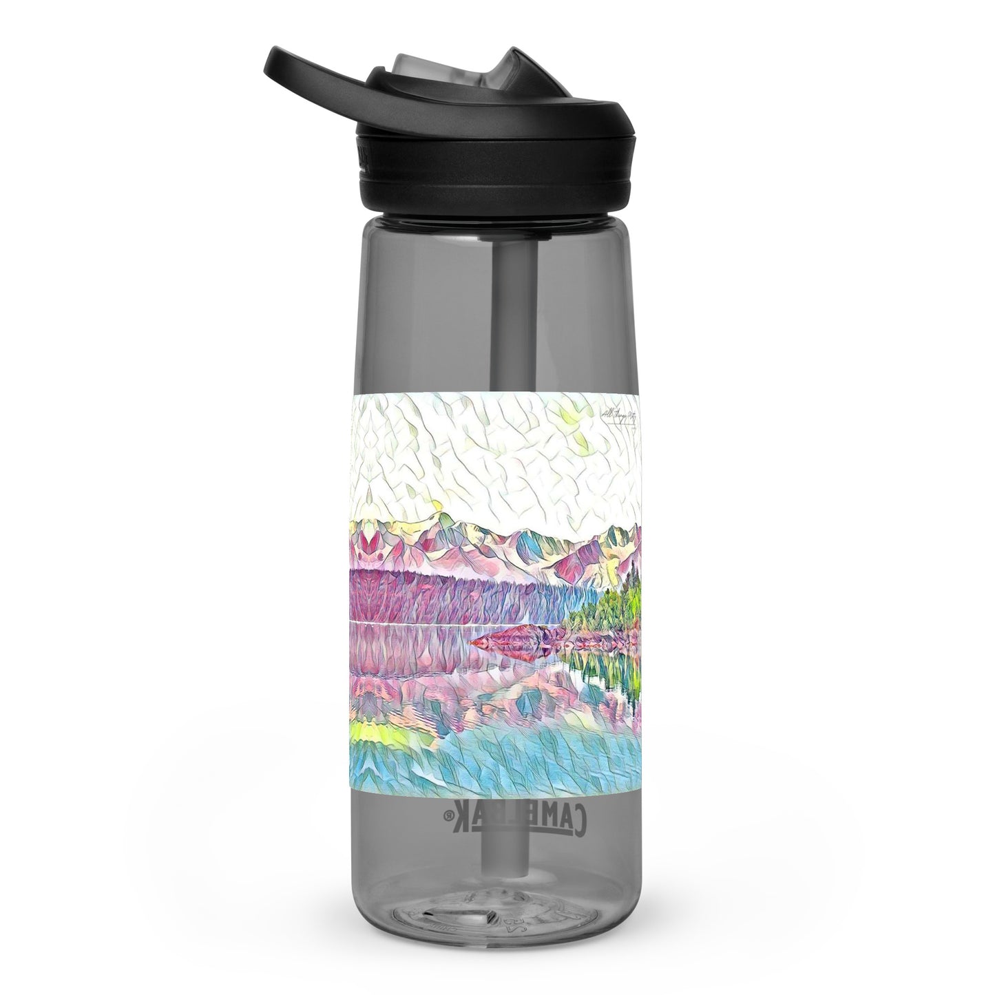 Sports water bottle Oceans & Mtns