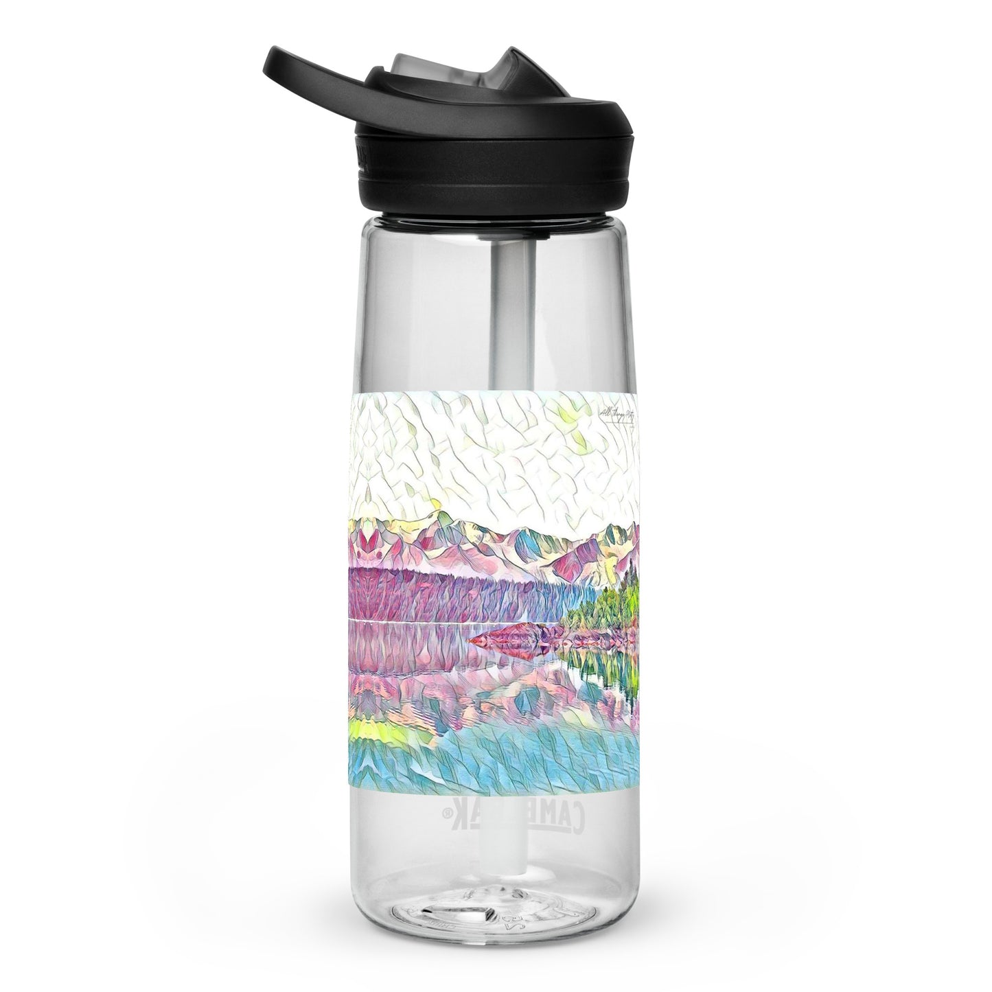 Sports water bottle Oceans & Mtns