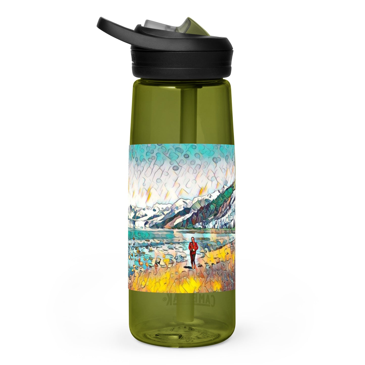 Sports water bottle Beach