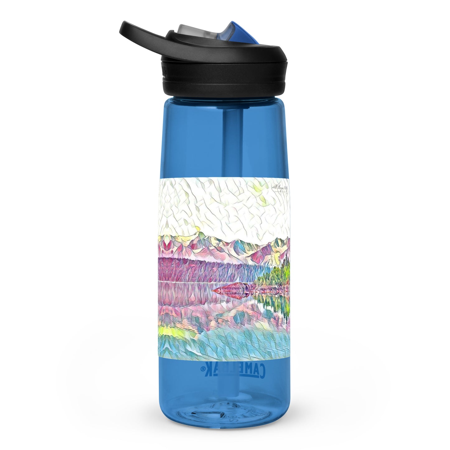 Sports water bottle Oceans & Mtns