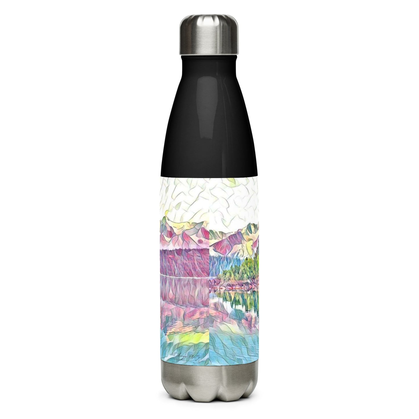 Stainless steel water bottle Oceans & Mtns