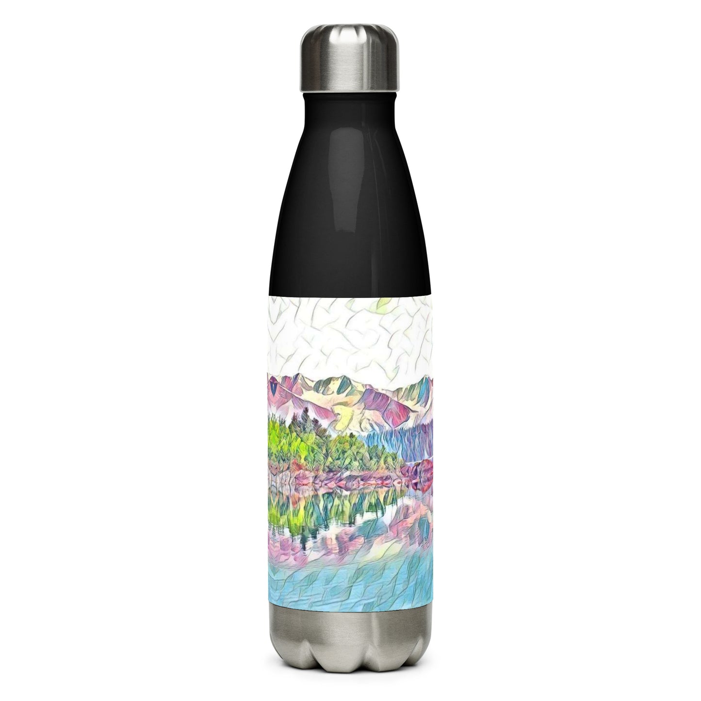 Stainless steel water bottle Oceans & Mtns