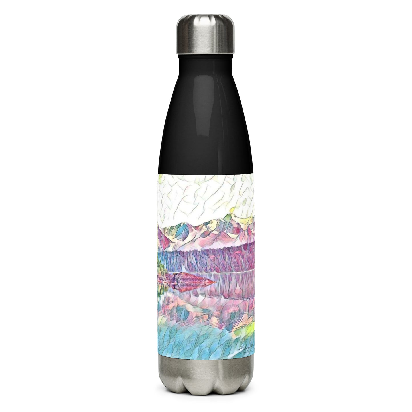 Stainless steel water bottle Oceans & Mtns