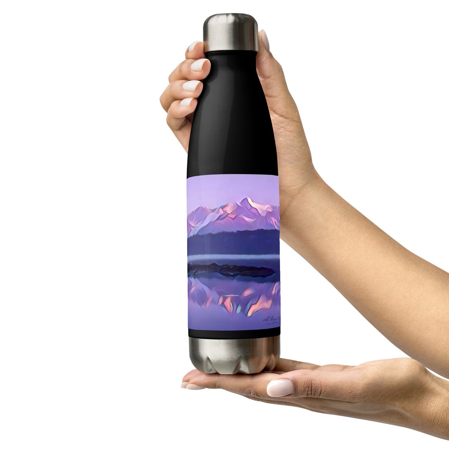 Stainless steel water bottle Alpenglow