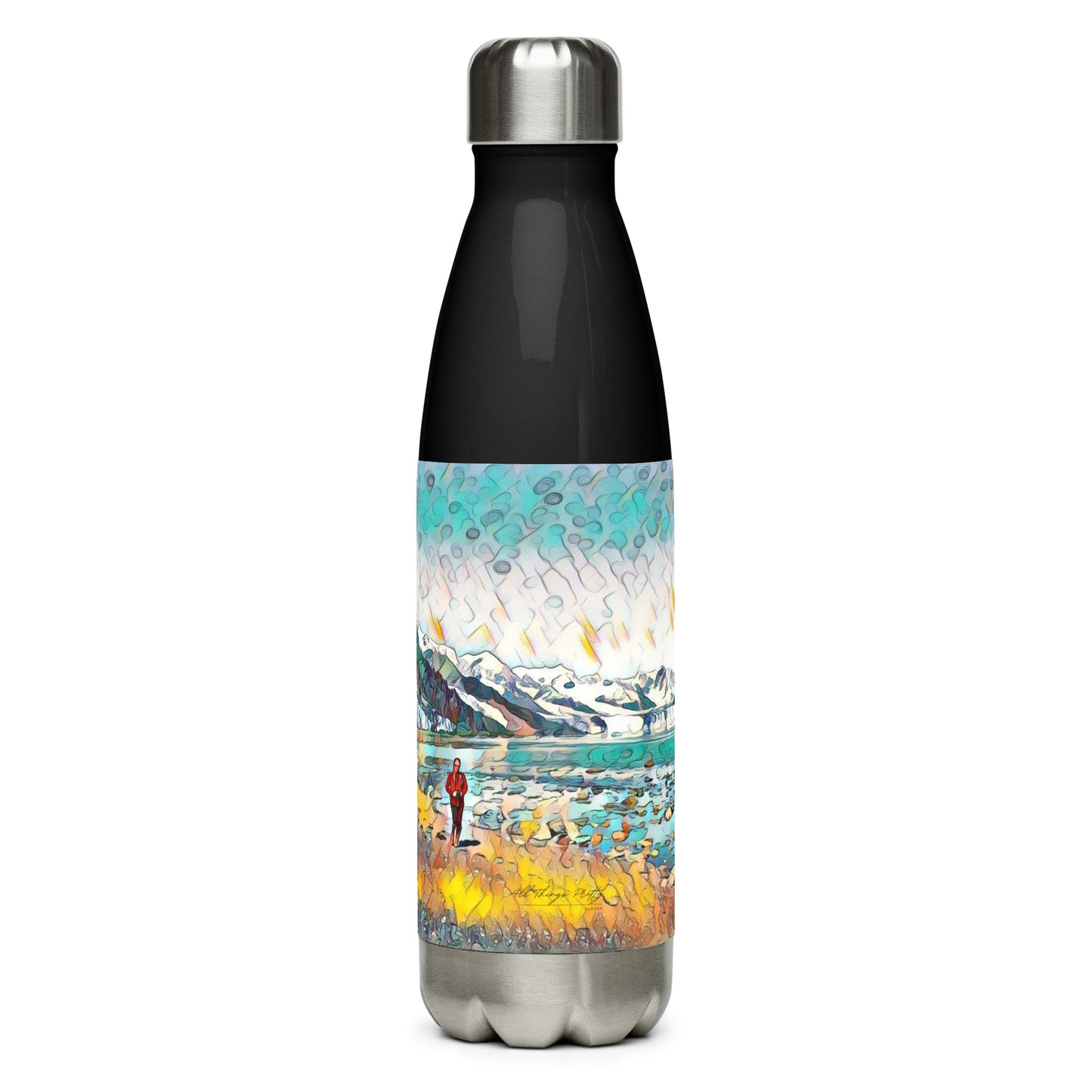 Stainless steel water bottle Beach