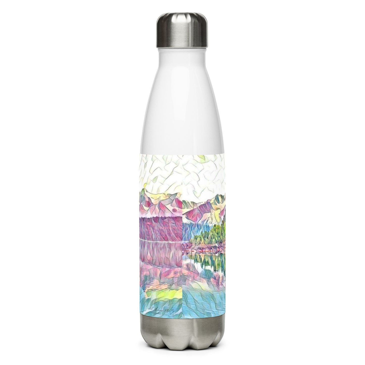 Stainless steel water bottle Oceans & Mtns