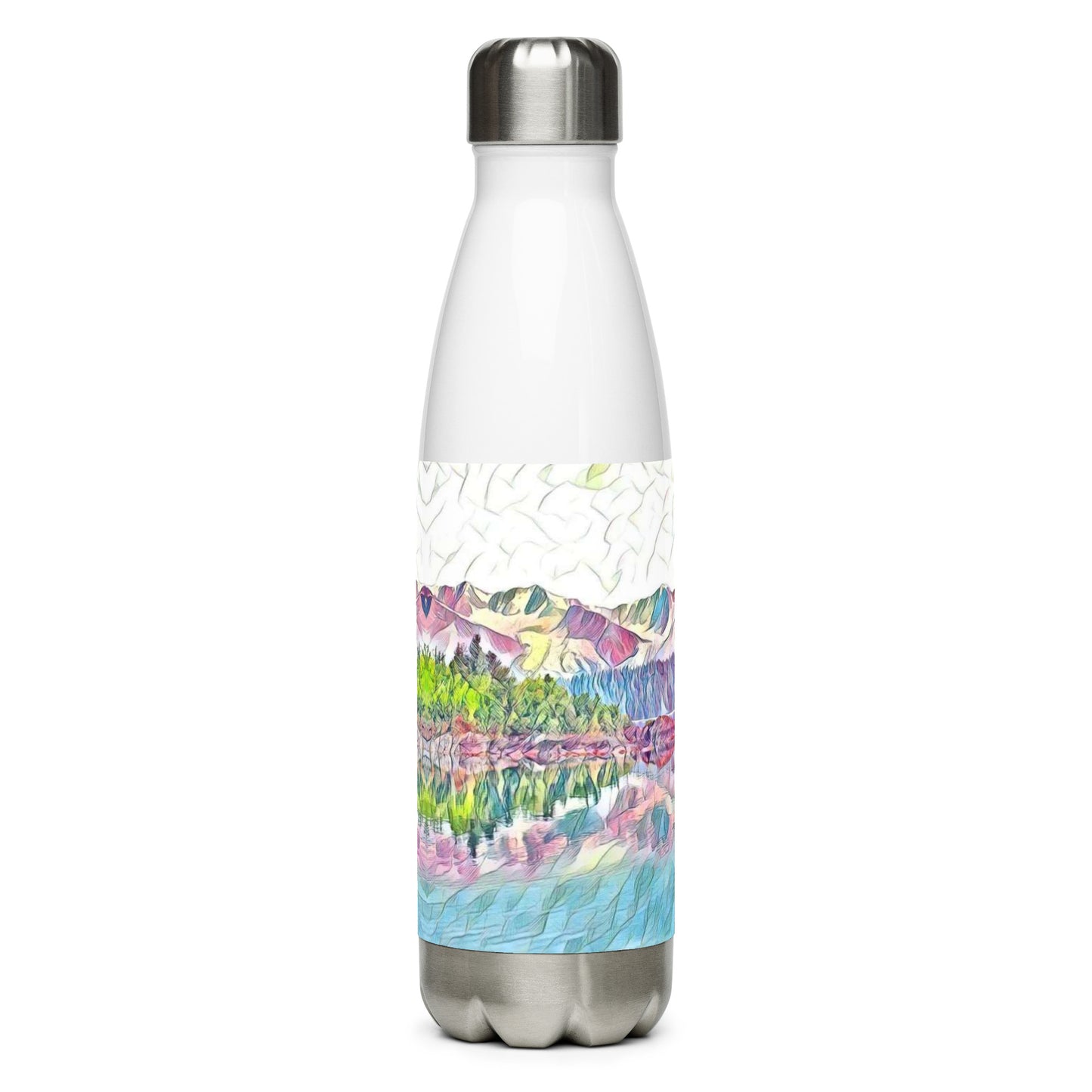 Stainless steel water bottle Oceans & Mtns