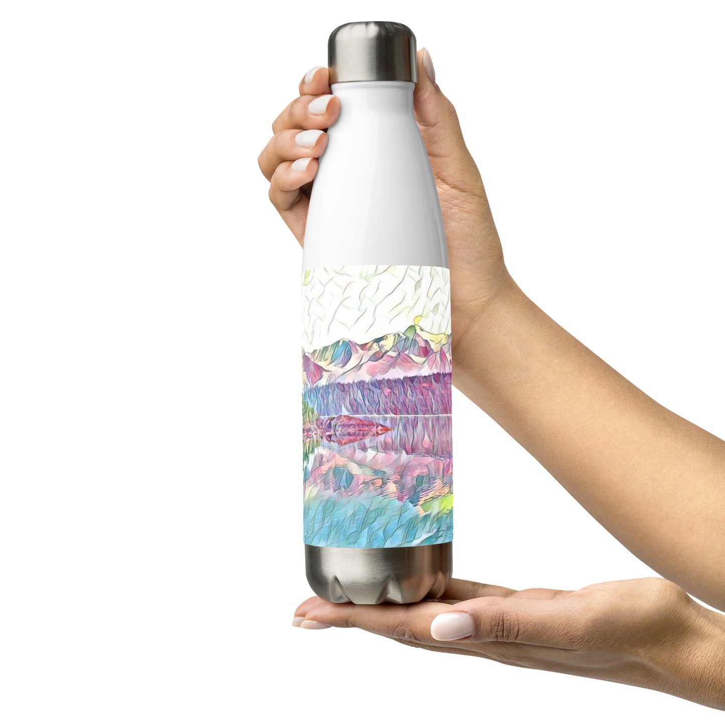 Stainless steel water bottle Oceans & Mtns