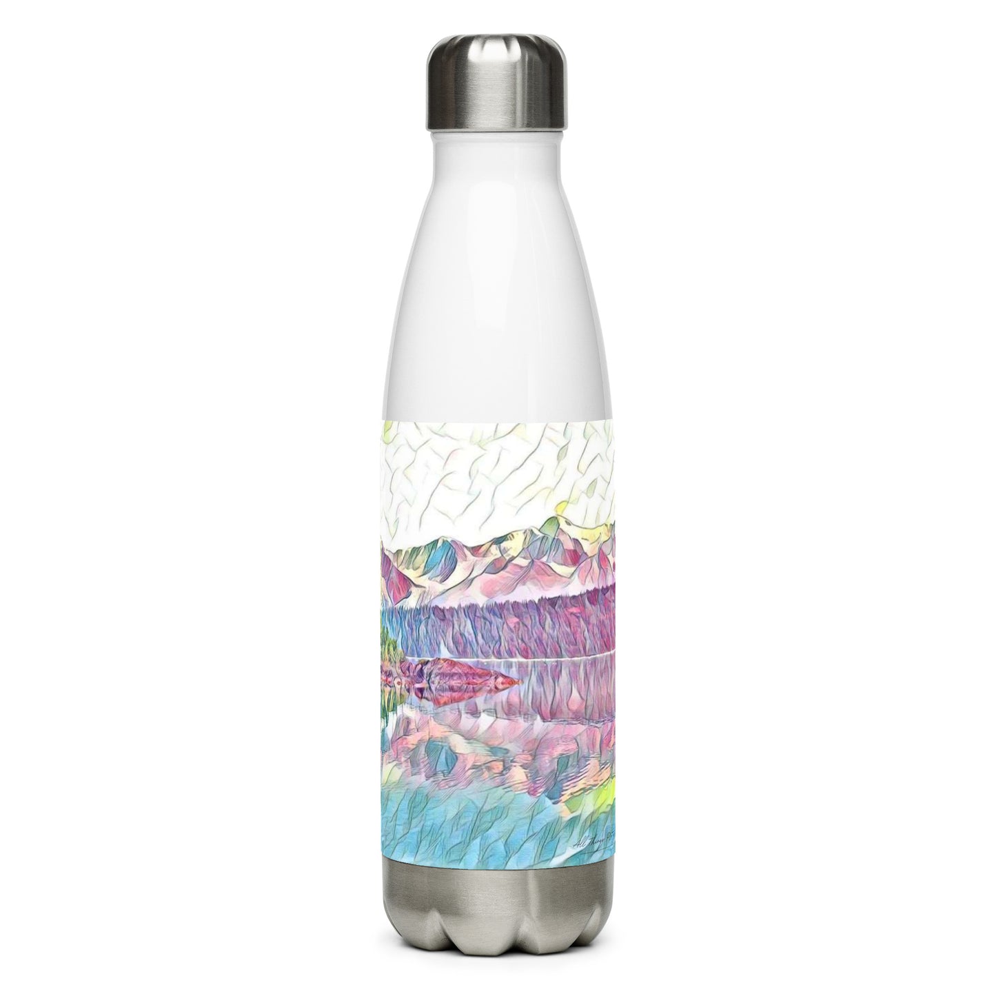 Stainless steel water bottle Oceans & Mtns