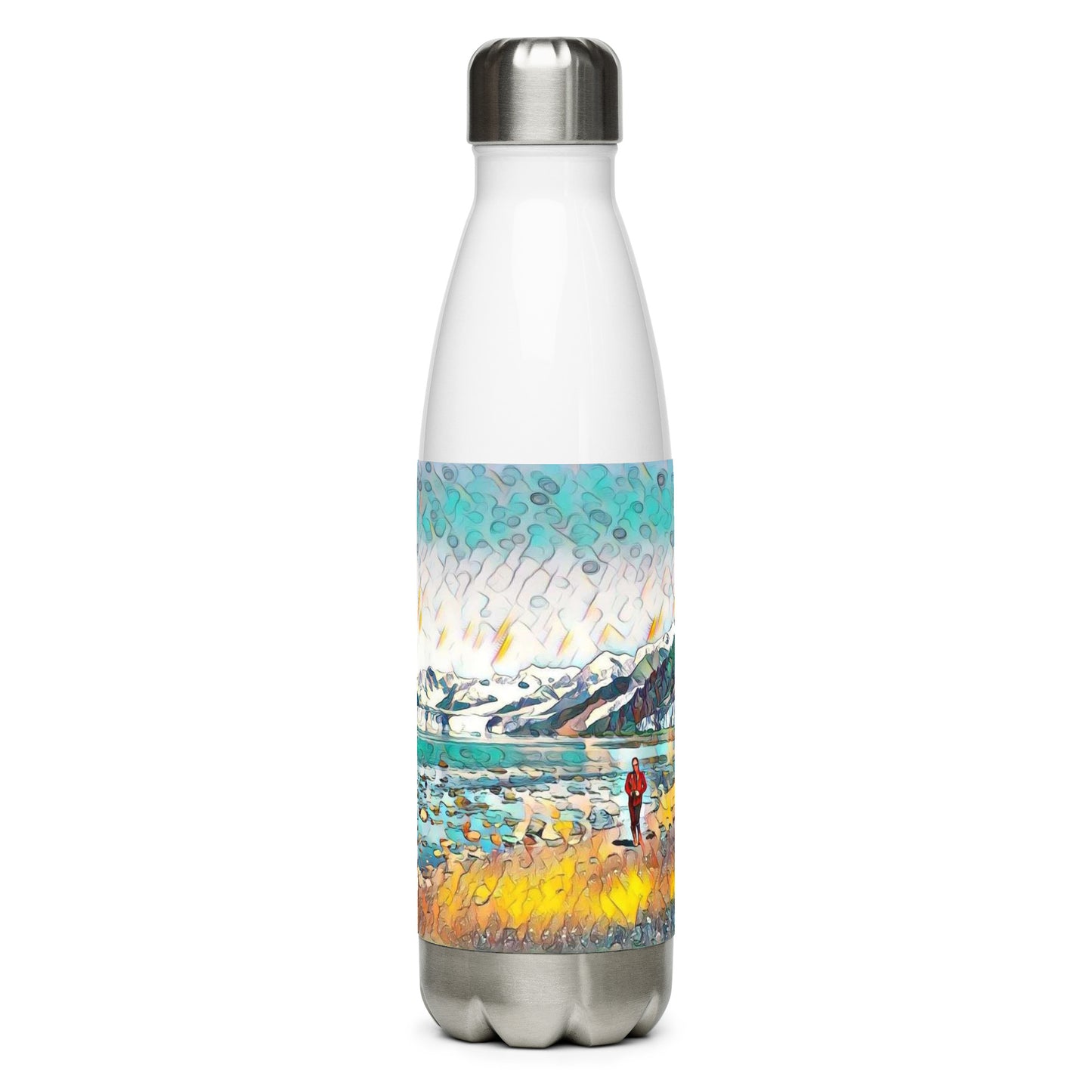 Stainless steel water bottle Beach