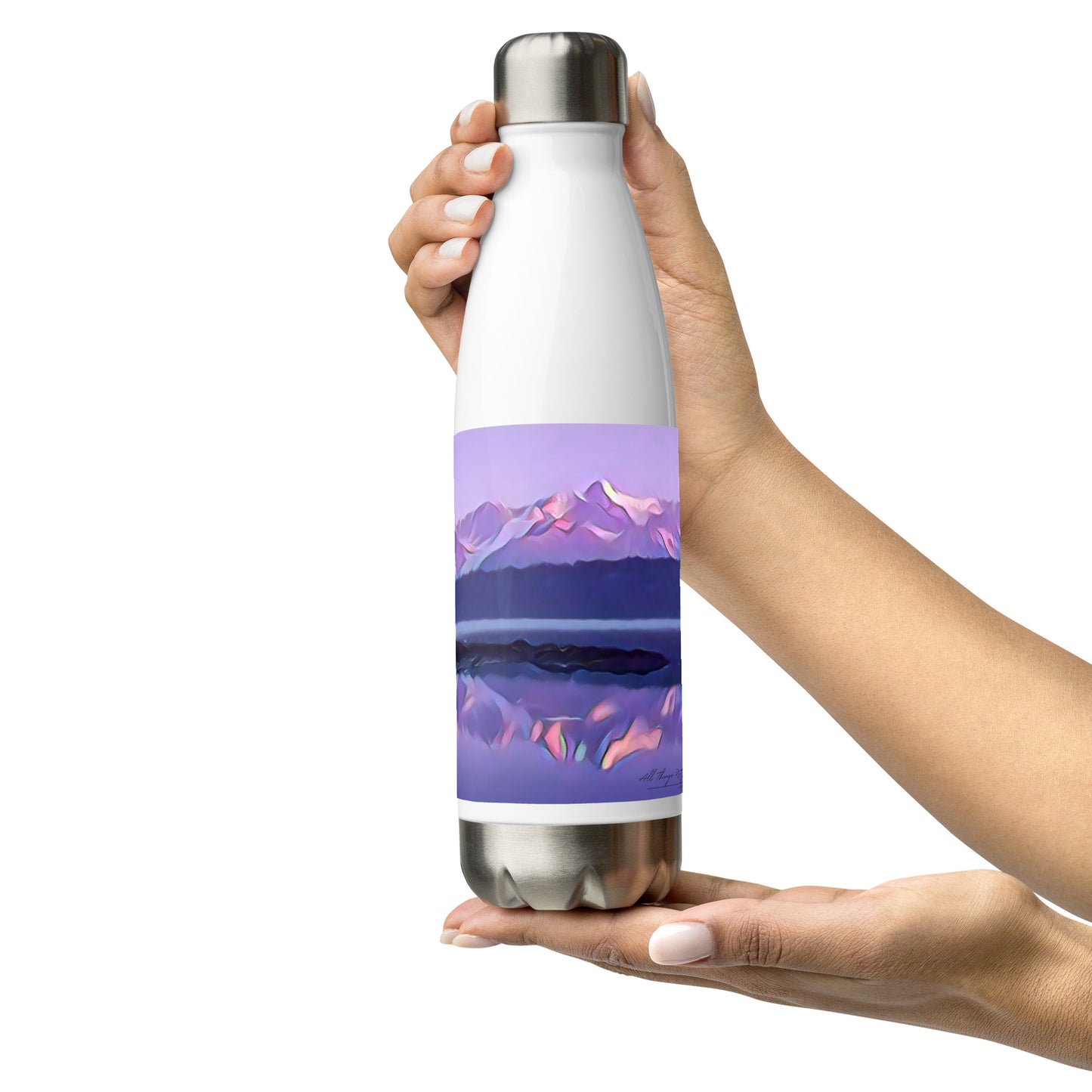 Stainless steel water bottle Alpenglow