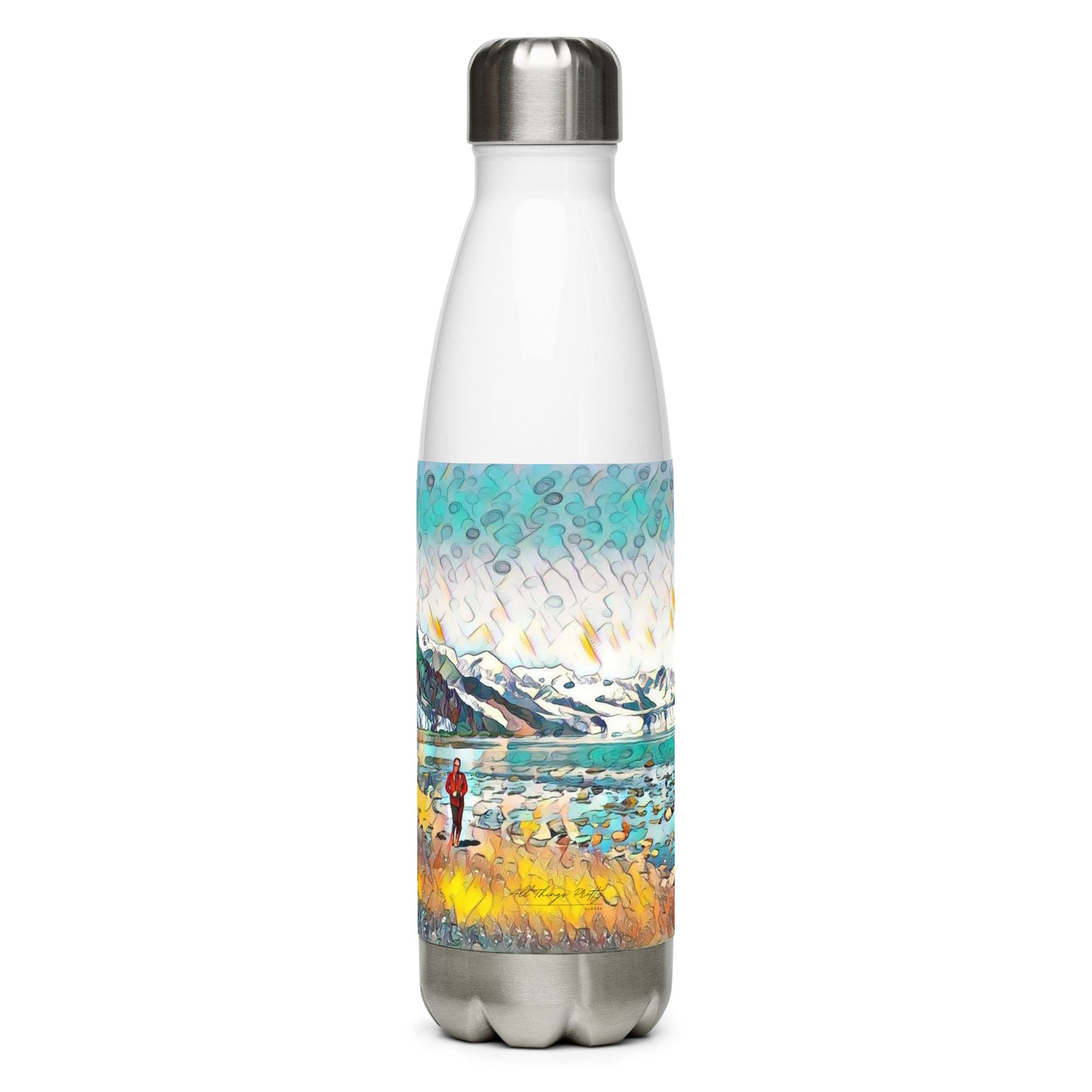 Stainless steel water bottle Beach