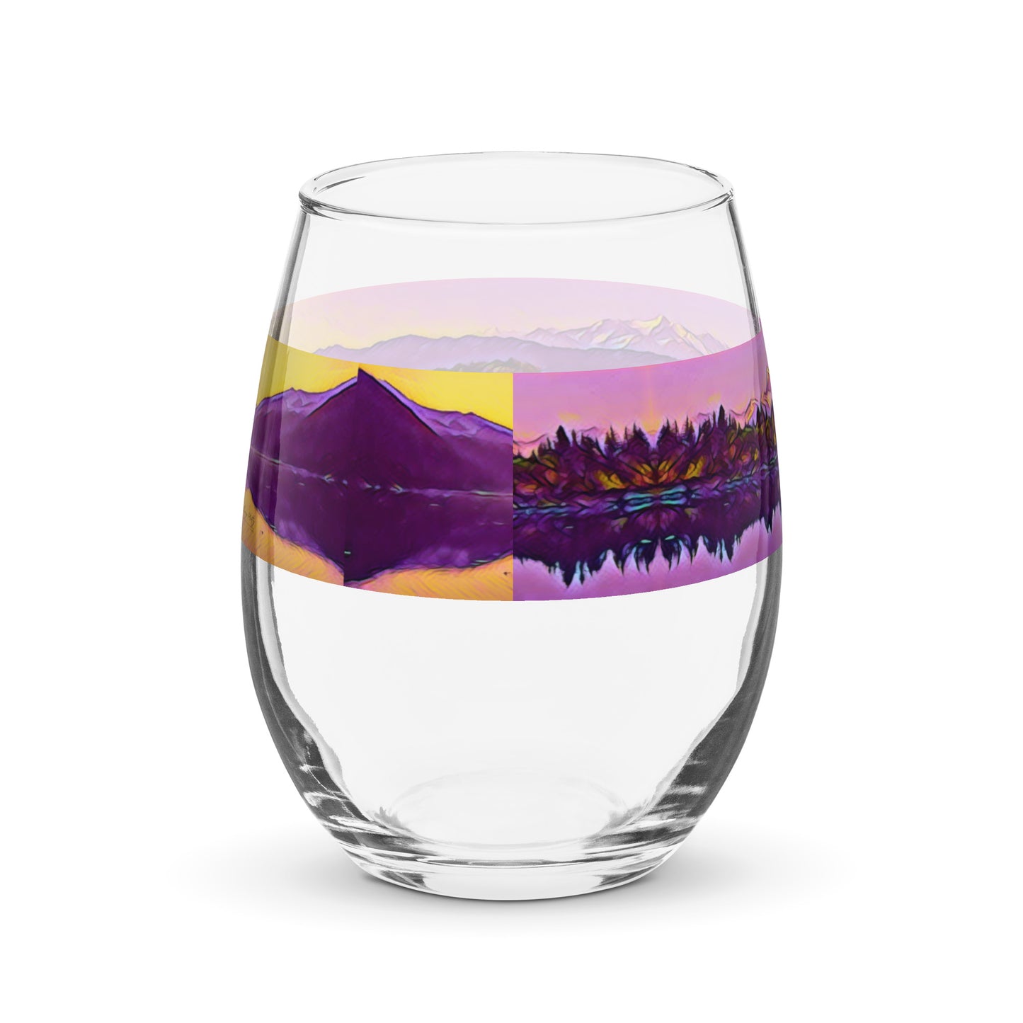 Stemless wine glass New Dawn