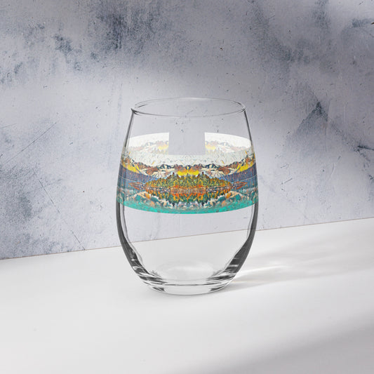 Stemless wine glass Autumn