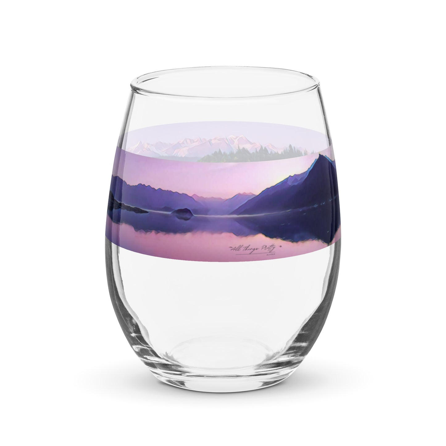 Stemless wine glass Alpenglow