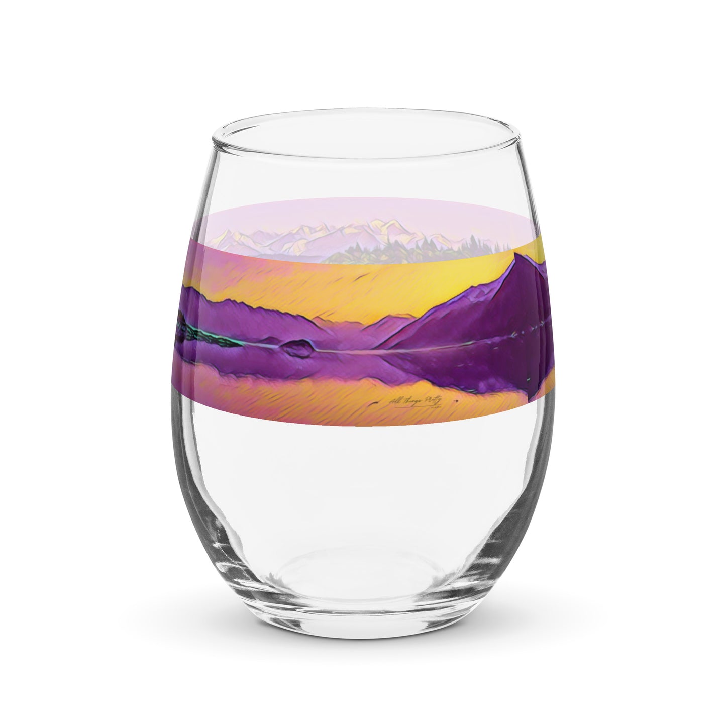 Stemless wine glass New Dawn