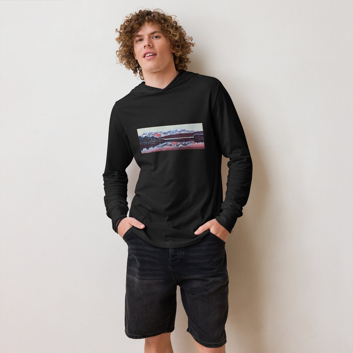 Hooded long-sleeve tee Ice