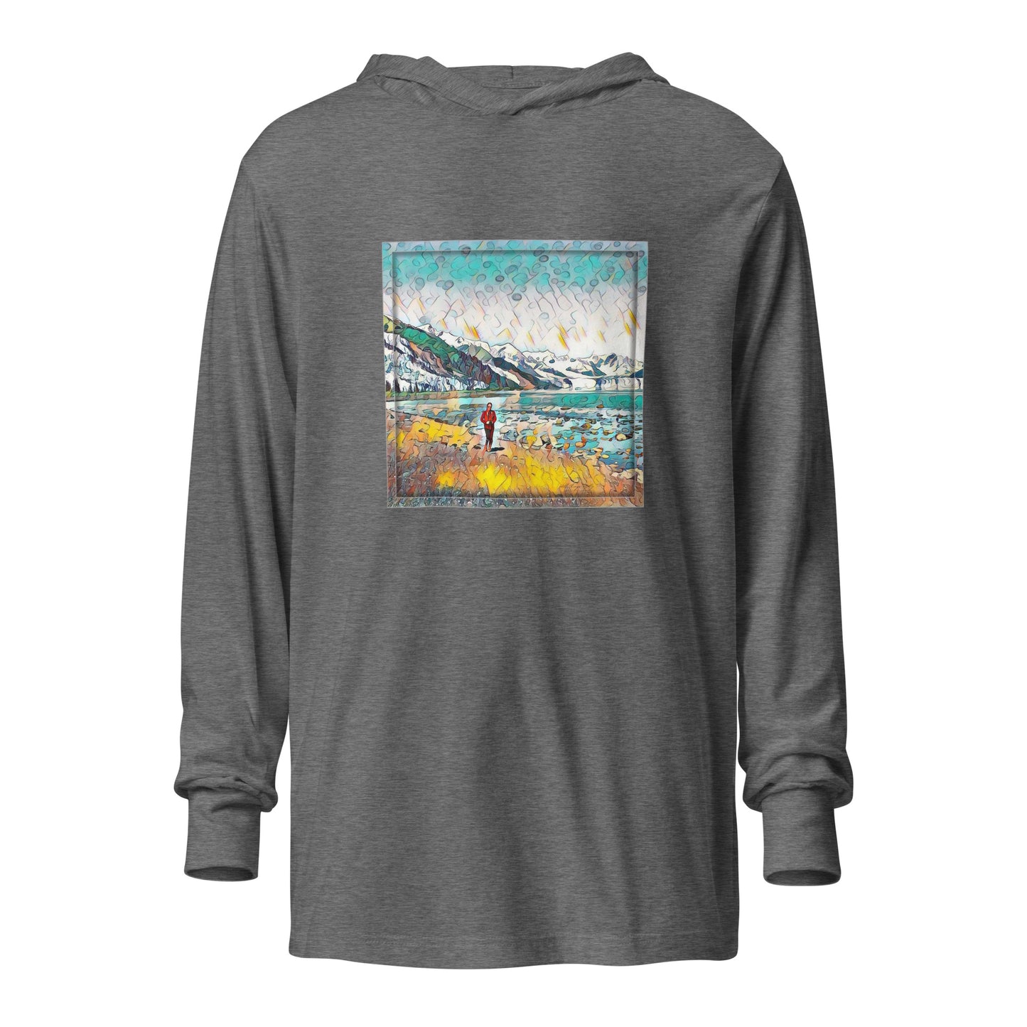 Hooded long-sleeve tee Beach