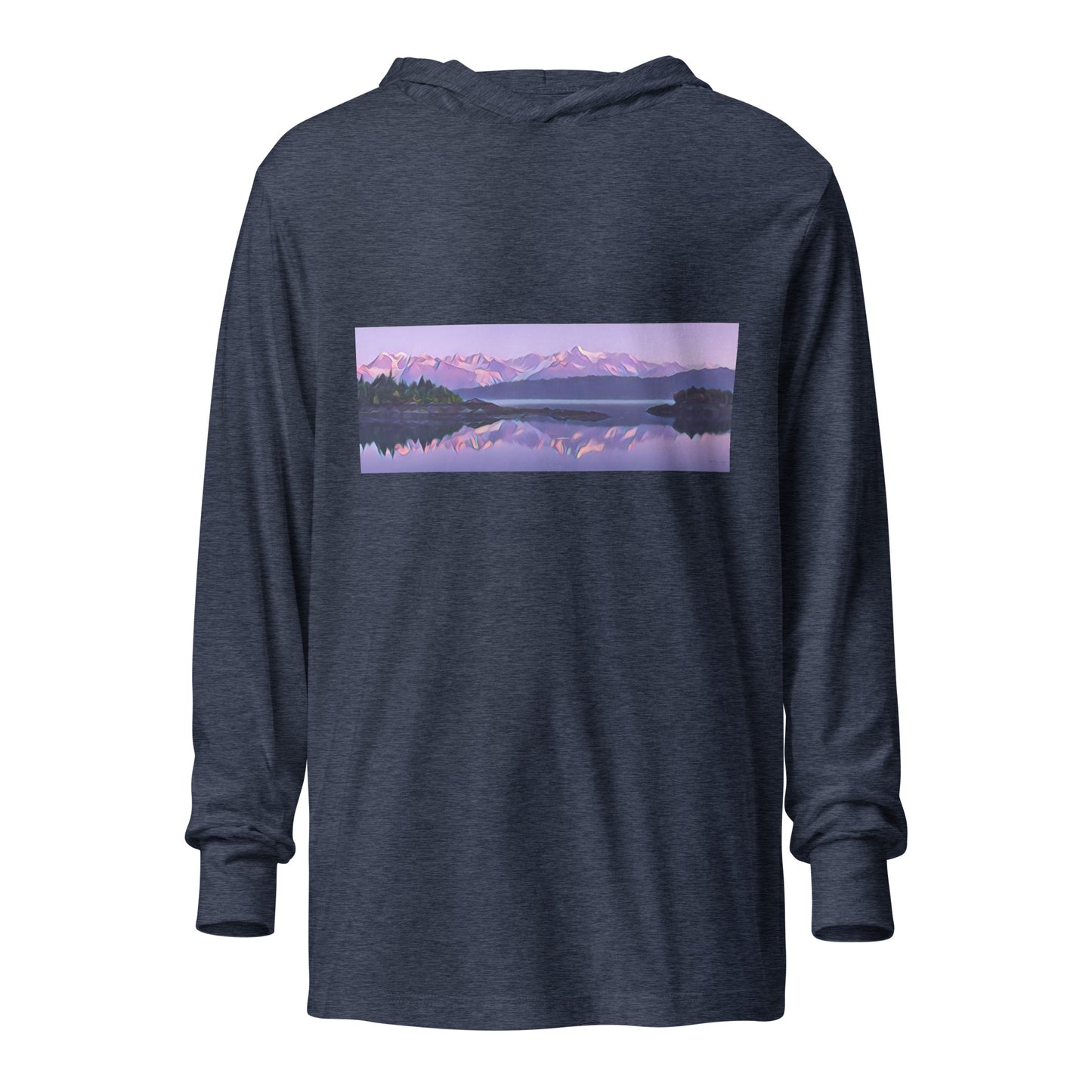 Hooded long-sleeve tee Alpenglow