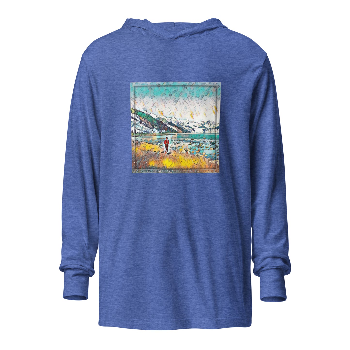 Hooded long-sleeve tee Beach