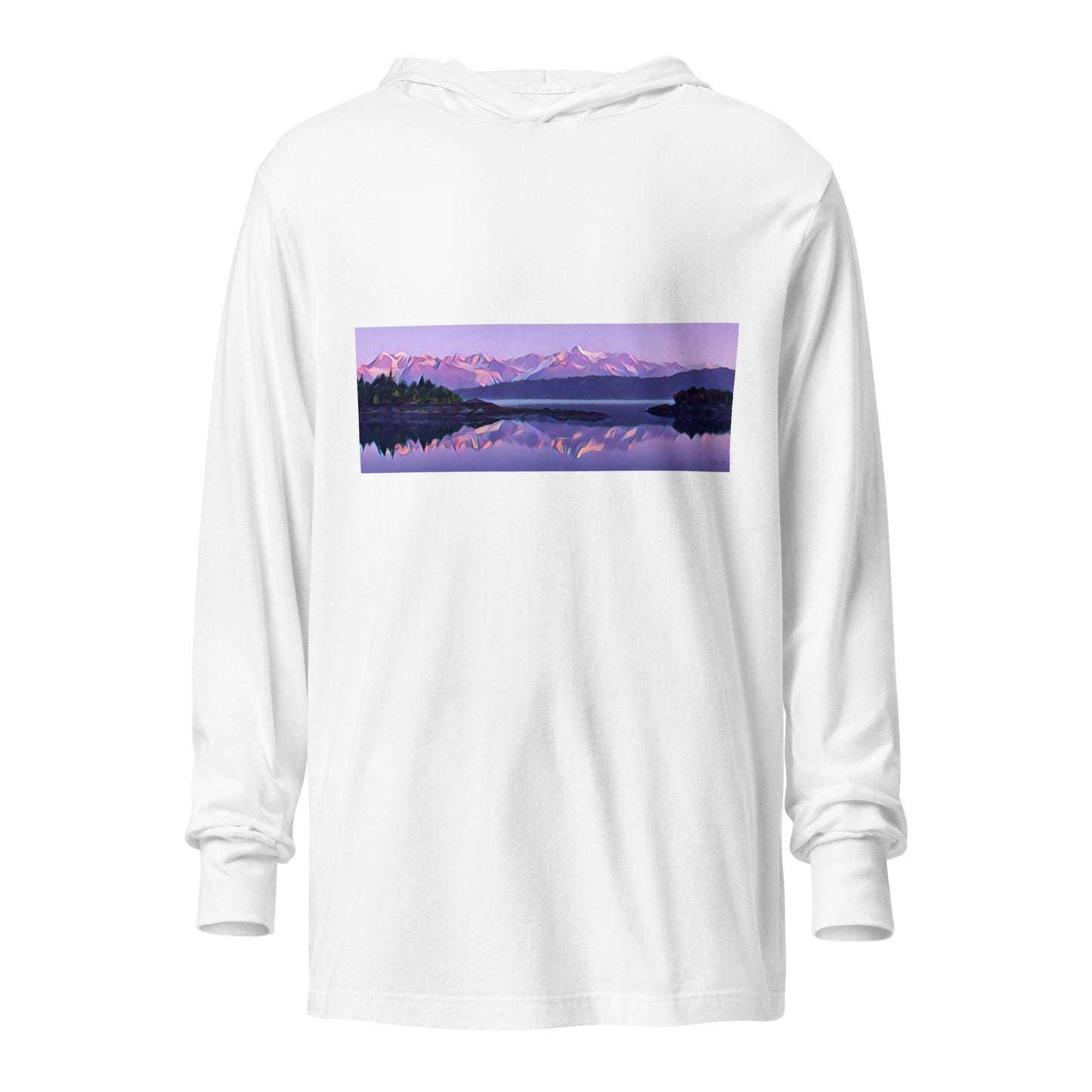 Hooded long-sleeve tee Alpenglow