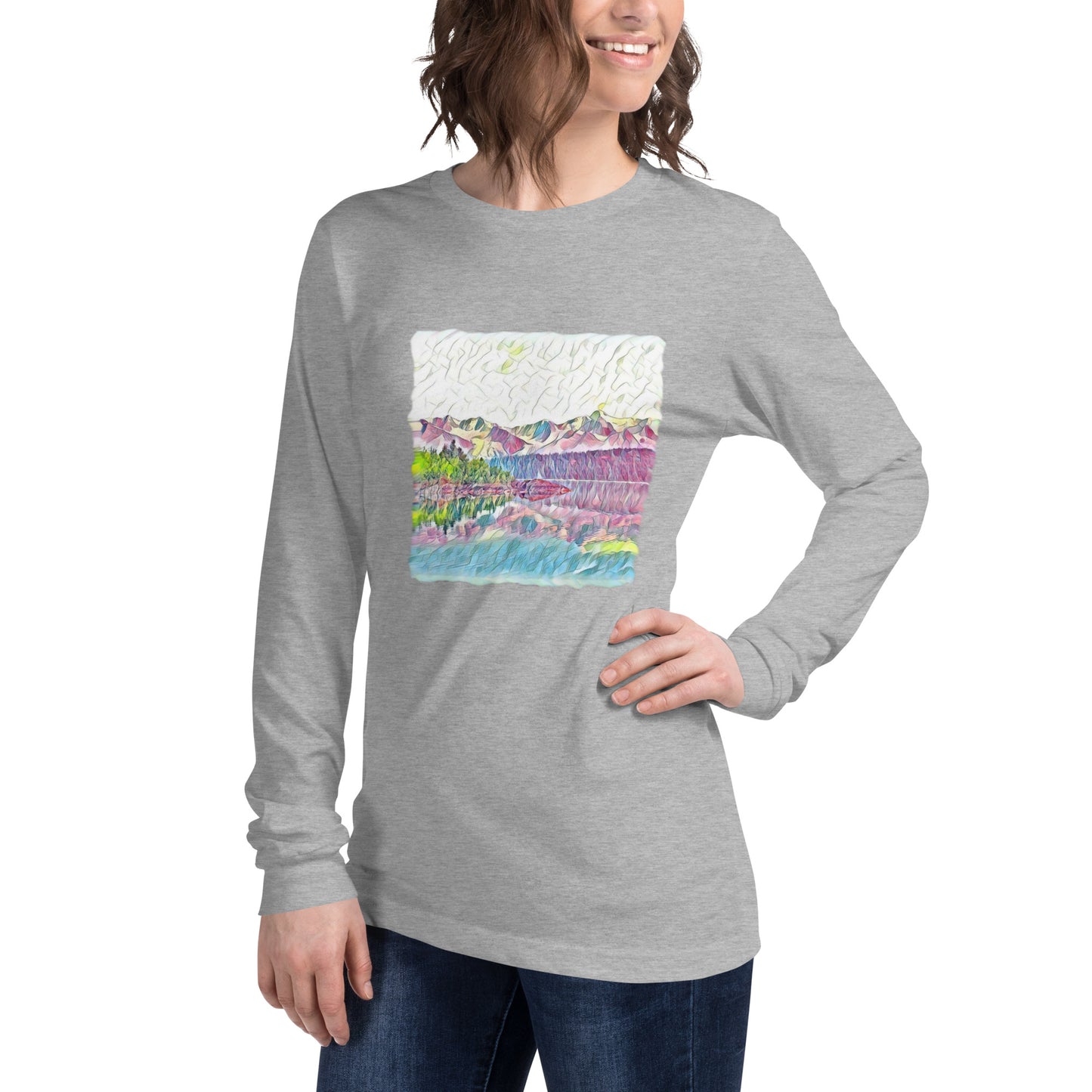 Unisex Long Sleeve Tee Oceans & Mtns