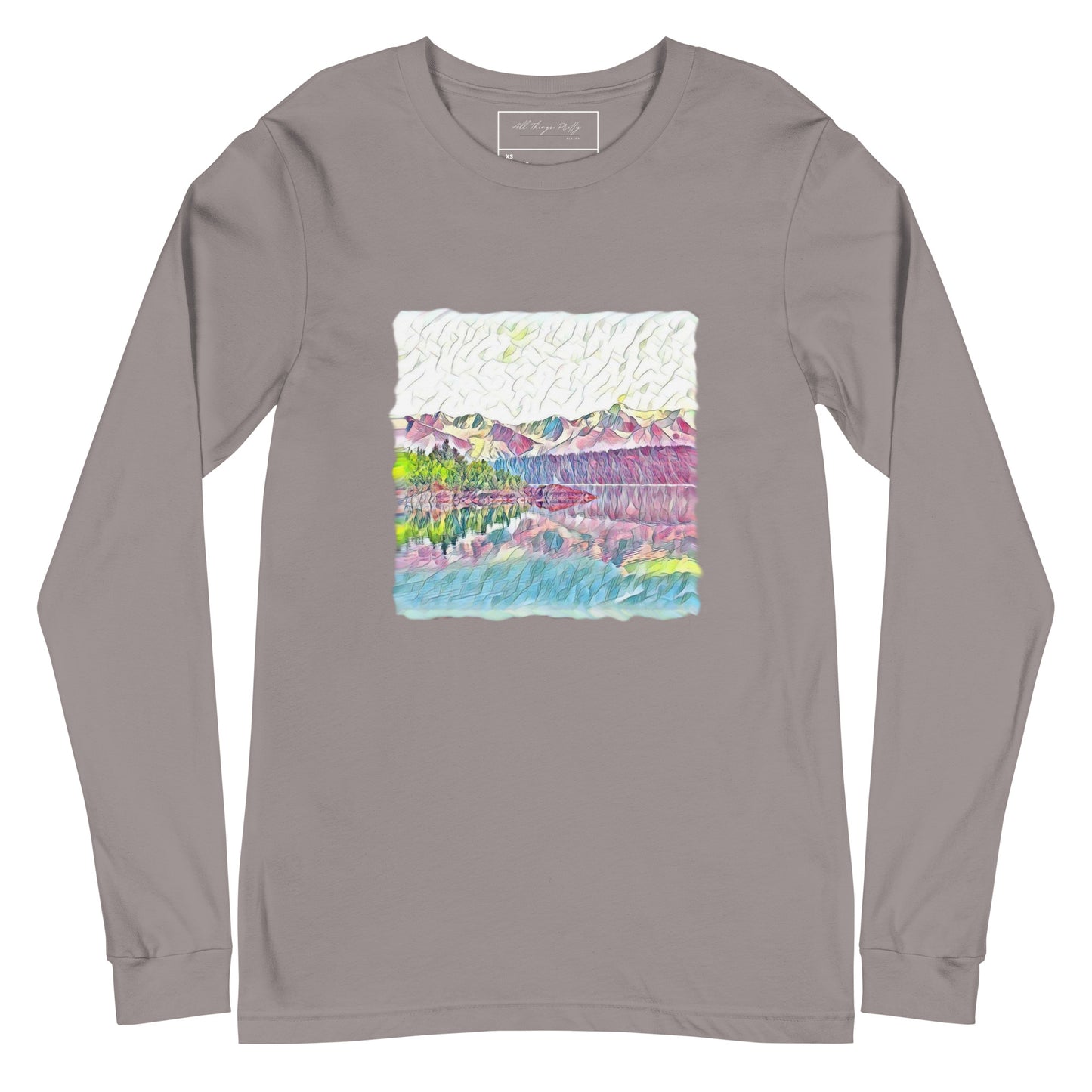 Unisex Long Sleeve Tee Oceans & Mtns