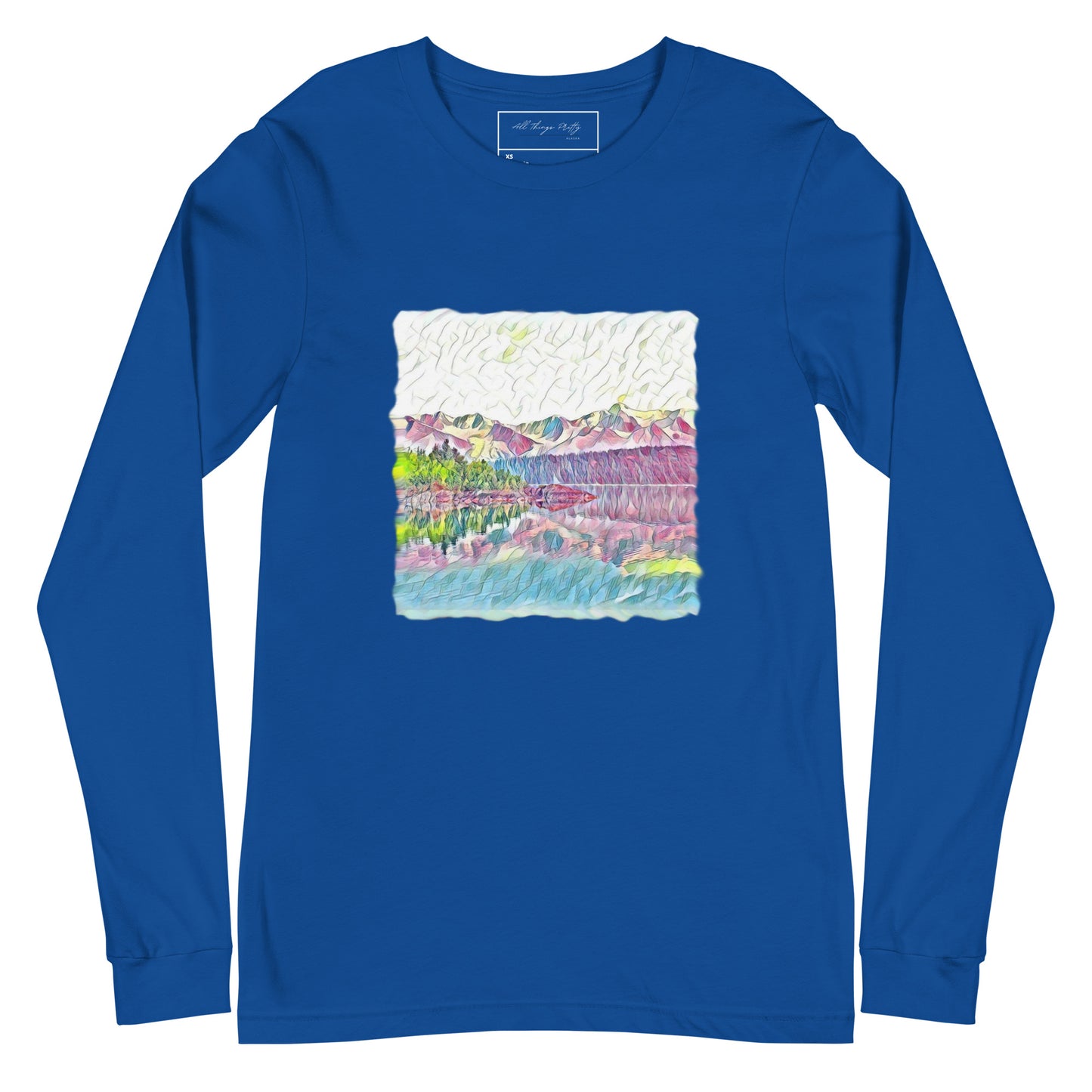 Unisex Long Sleeve Tee Oceans & Mtns