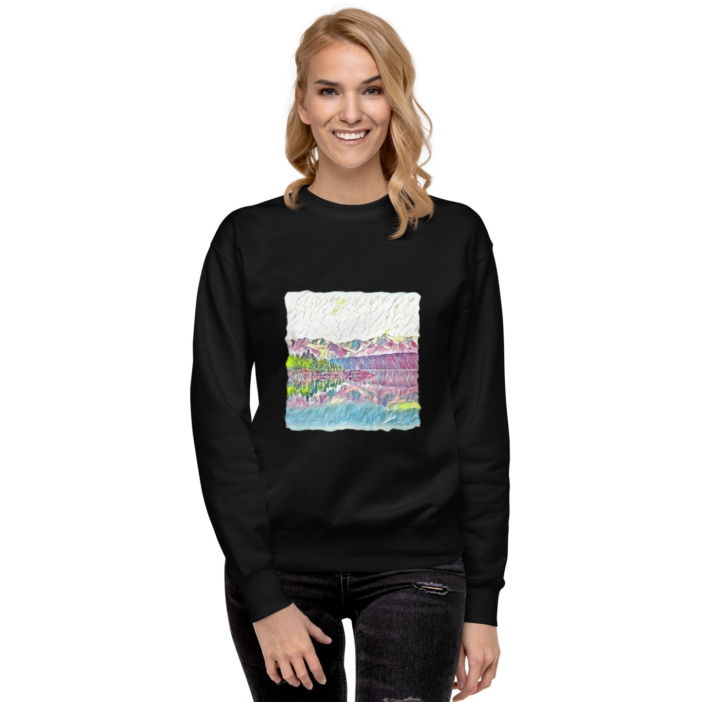 Unisex Premium Sweatshirt Oceans & Mtns