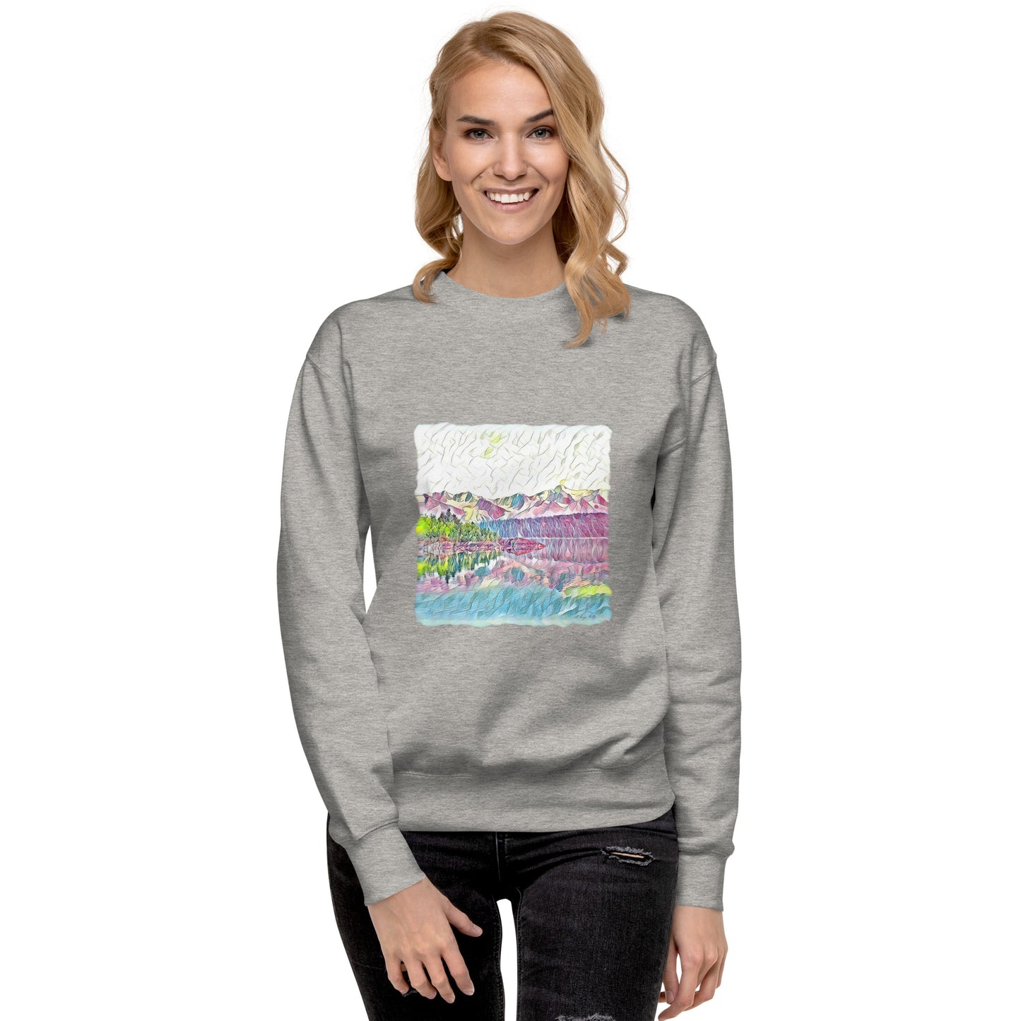 Unisex Premium Sweatshirt Oceans & Mtns