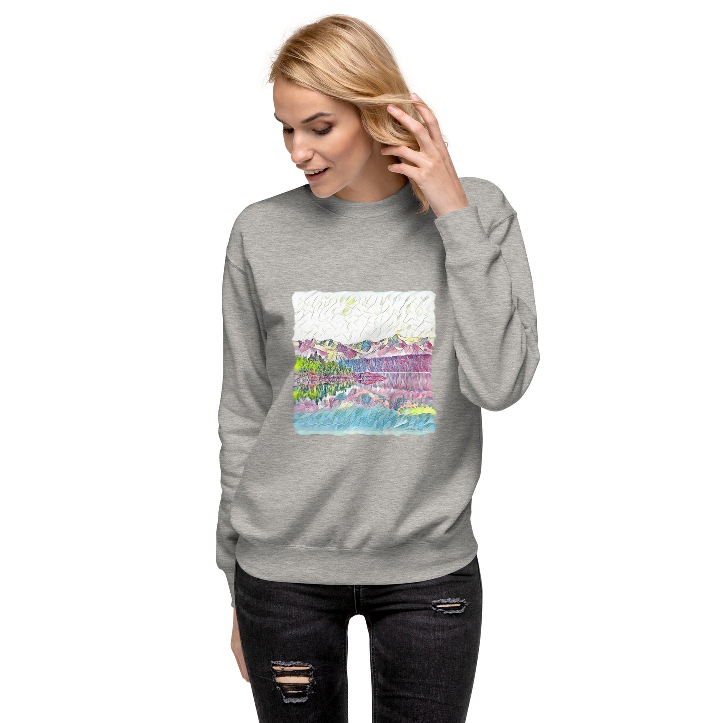 Unisex Premium Sweatshirt Oceans & Mtns