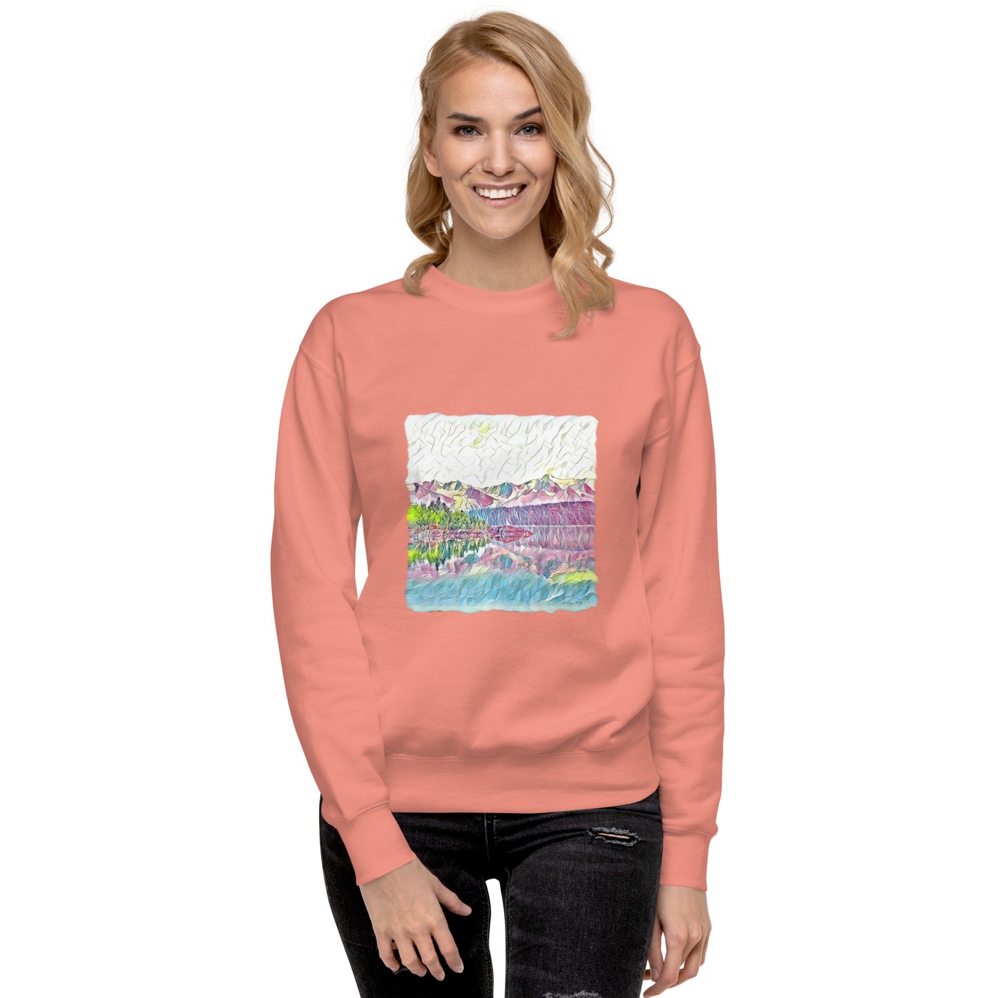 Unisex Premium Sweatshirt Oceans & Mtns