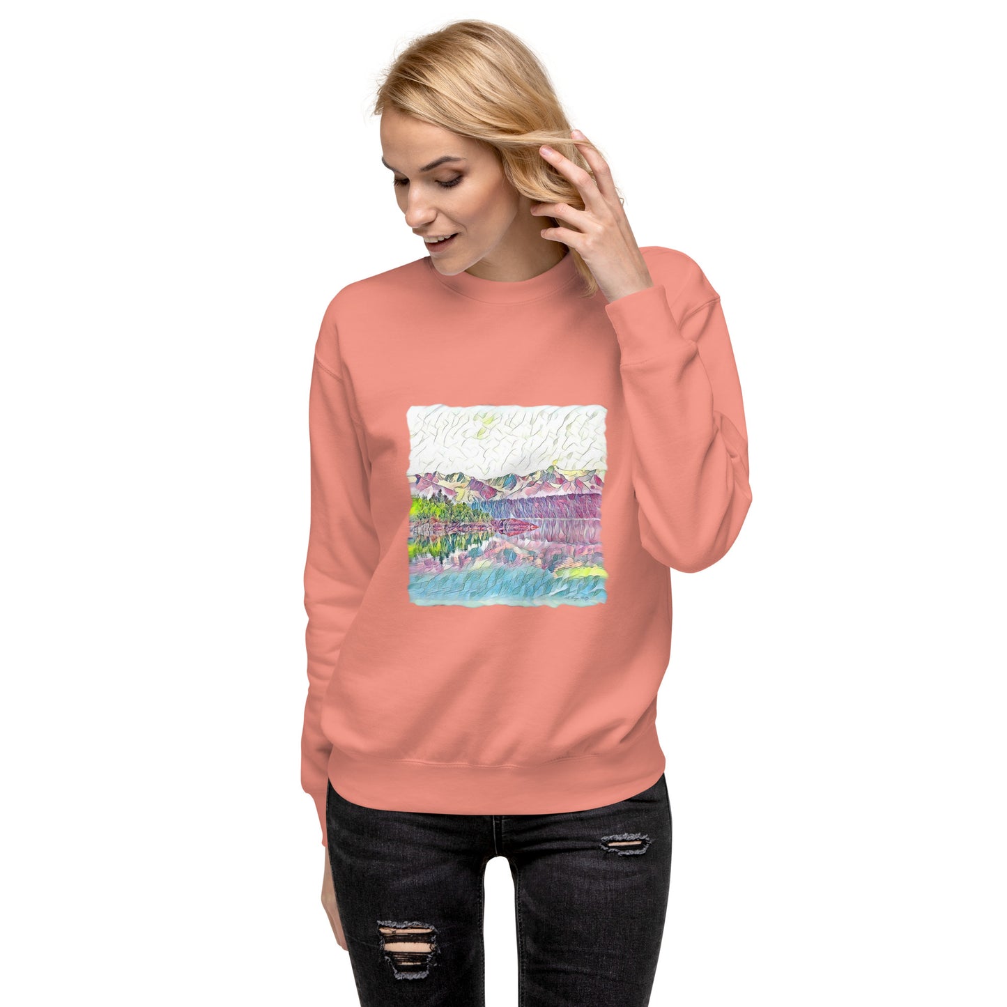 Unisex Premium Sweatshirt Oceans & Mtns