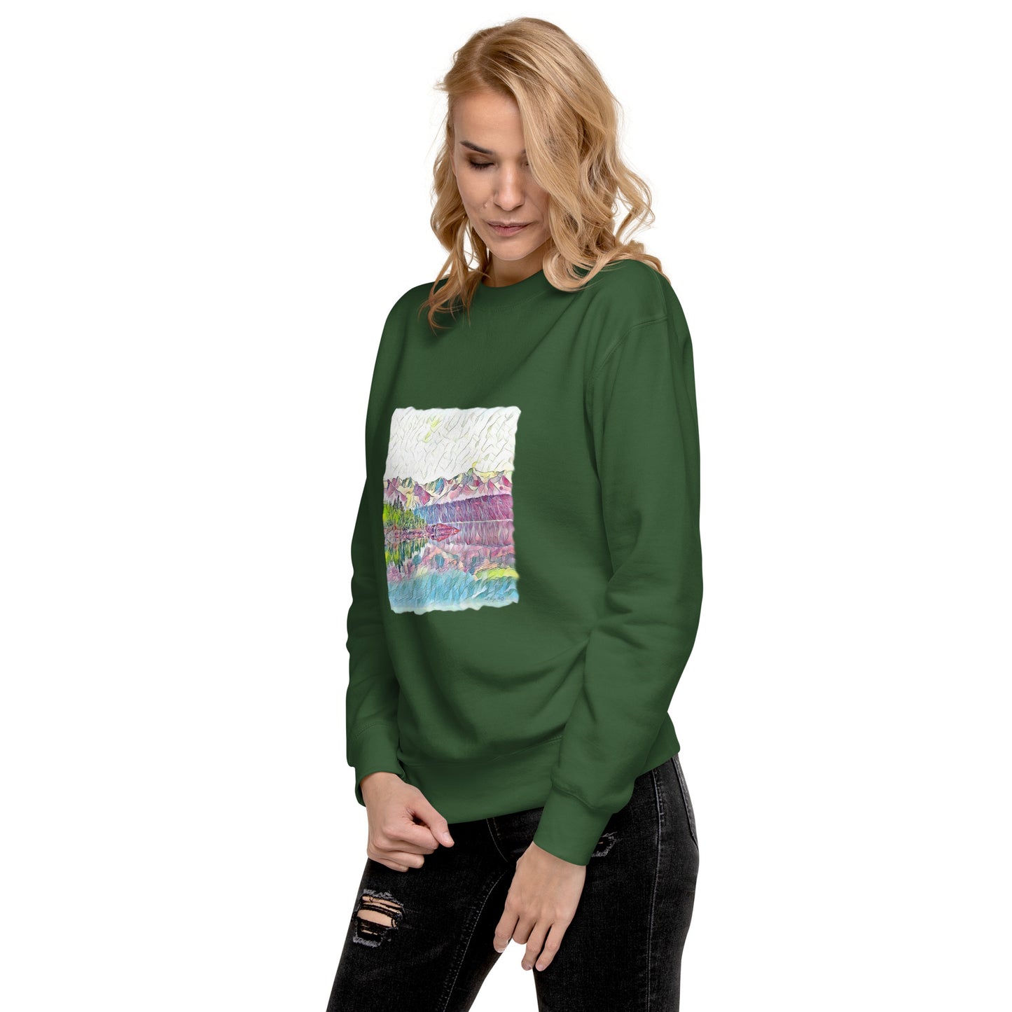 Unisex Premium Sweatshirt Oceans & Mtns