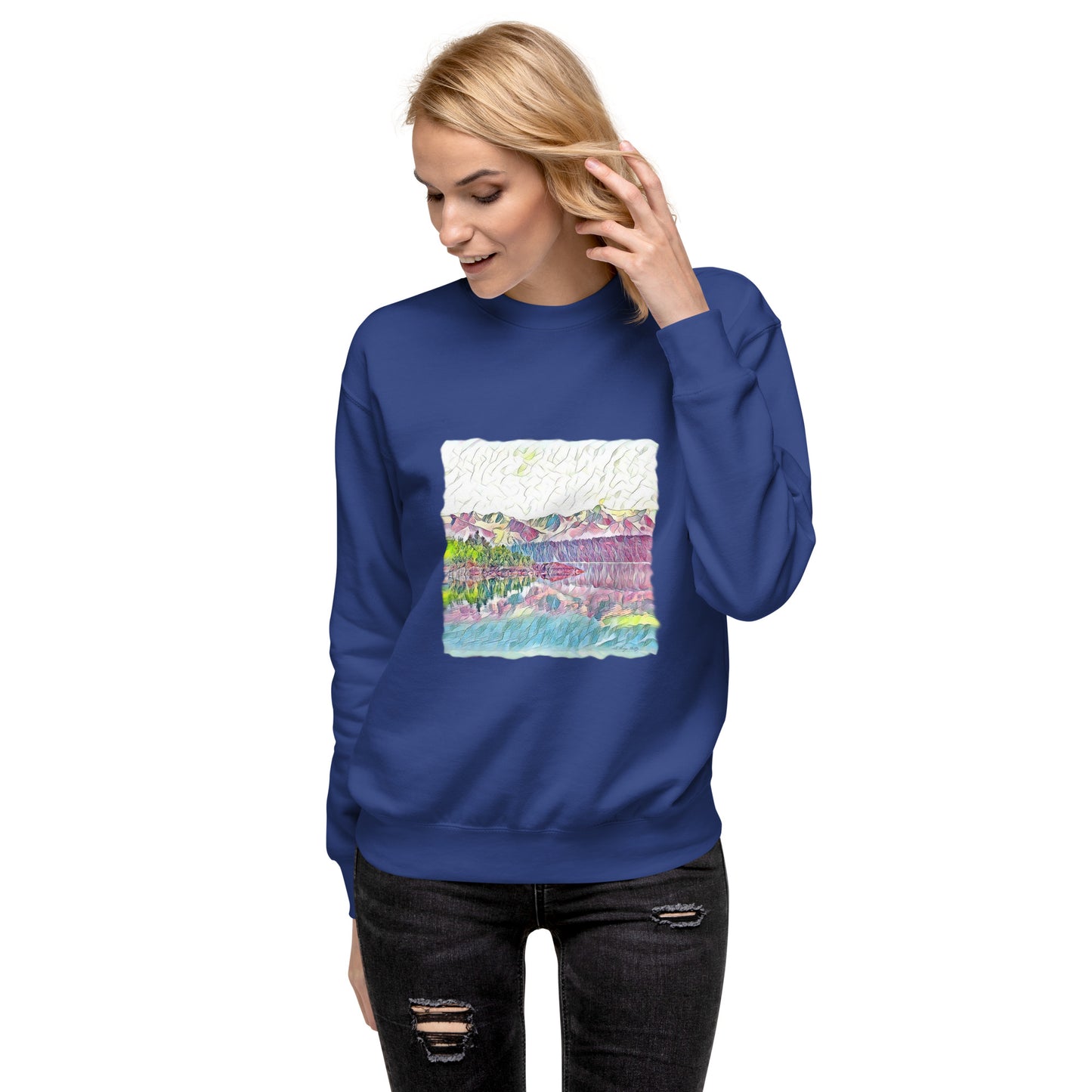 Unisex Premium Sweatshirt Oceans & Mtns