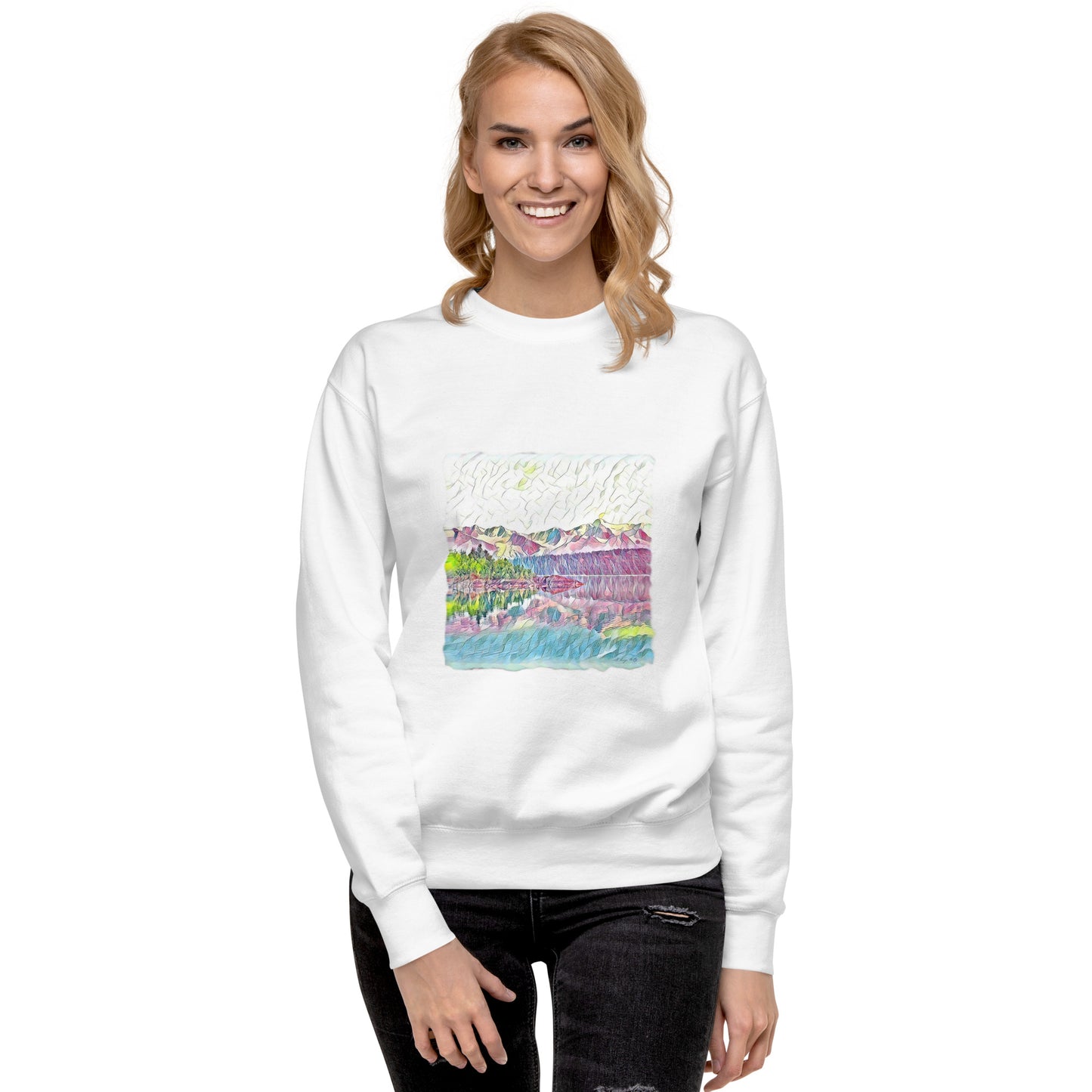 Unisex Premium Sweatshirt Oceans & Mtns