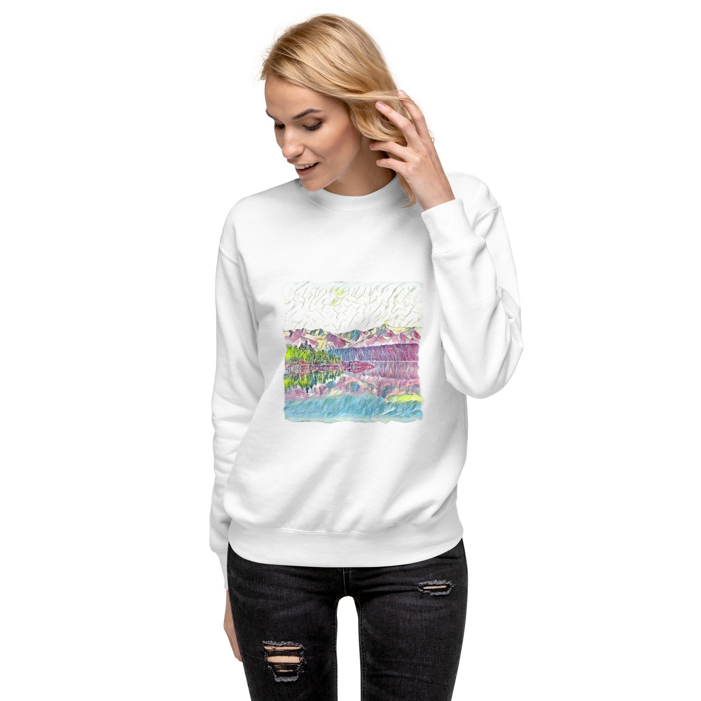 Unisex Premium Sweatshirt Oceans & Mtns