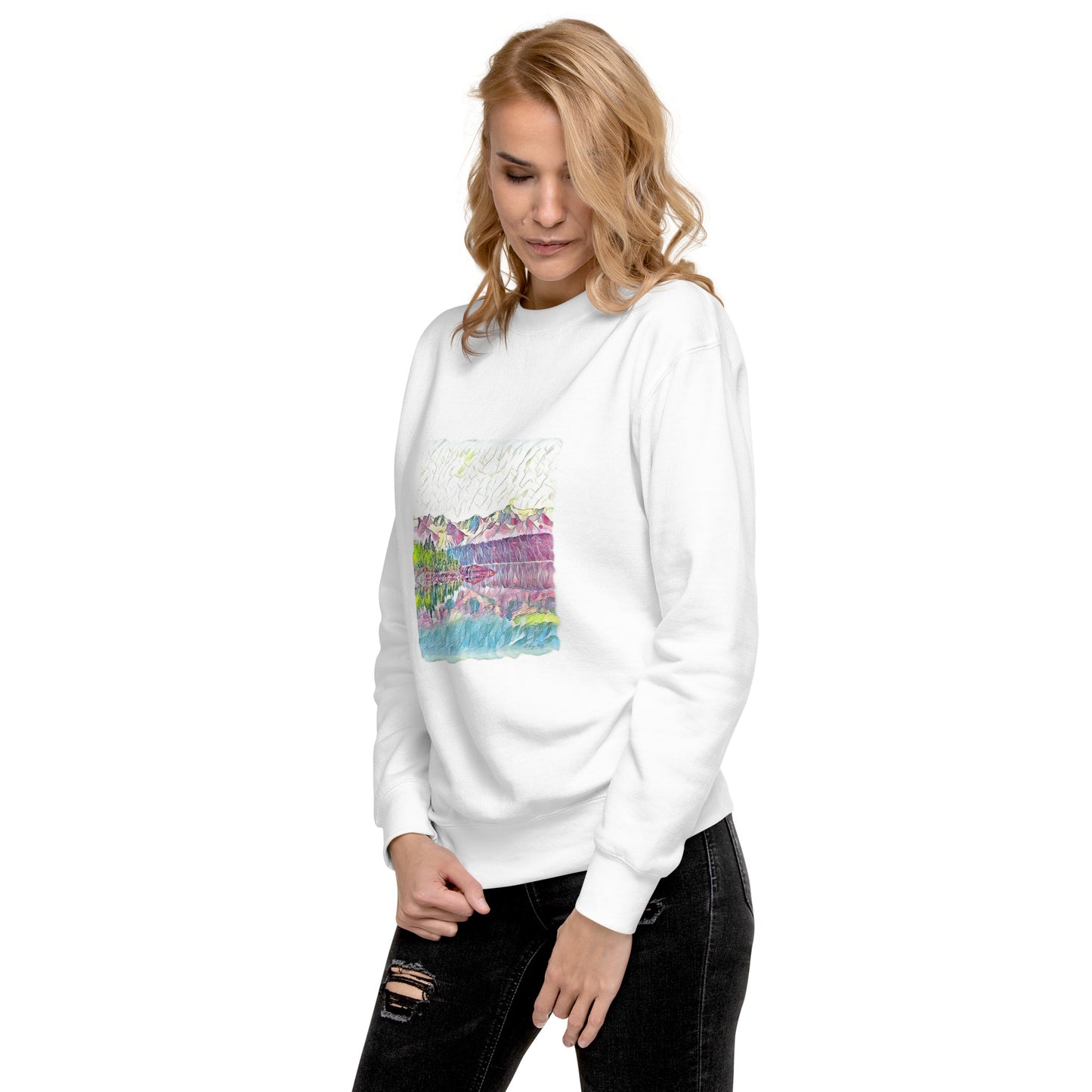 Unisex Premium Sweatshirt Oceans & Mtns