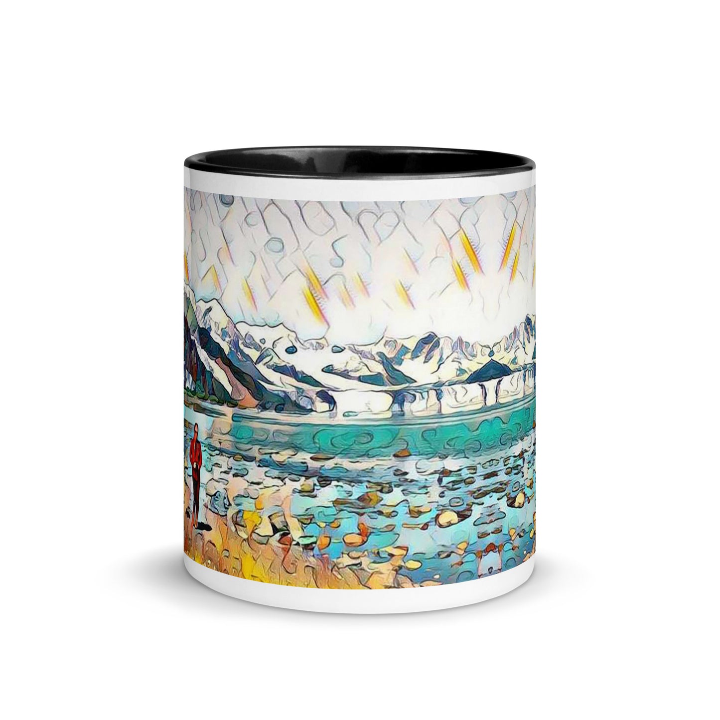 Mug with Color Inside Beach