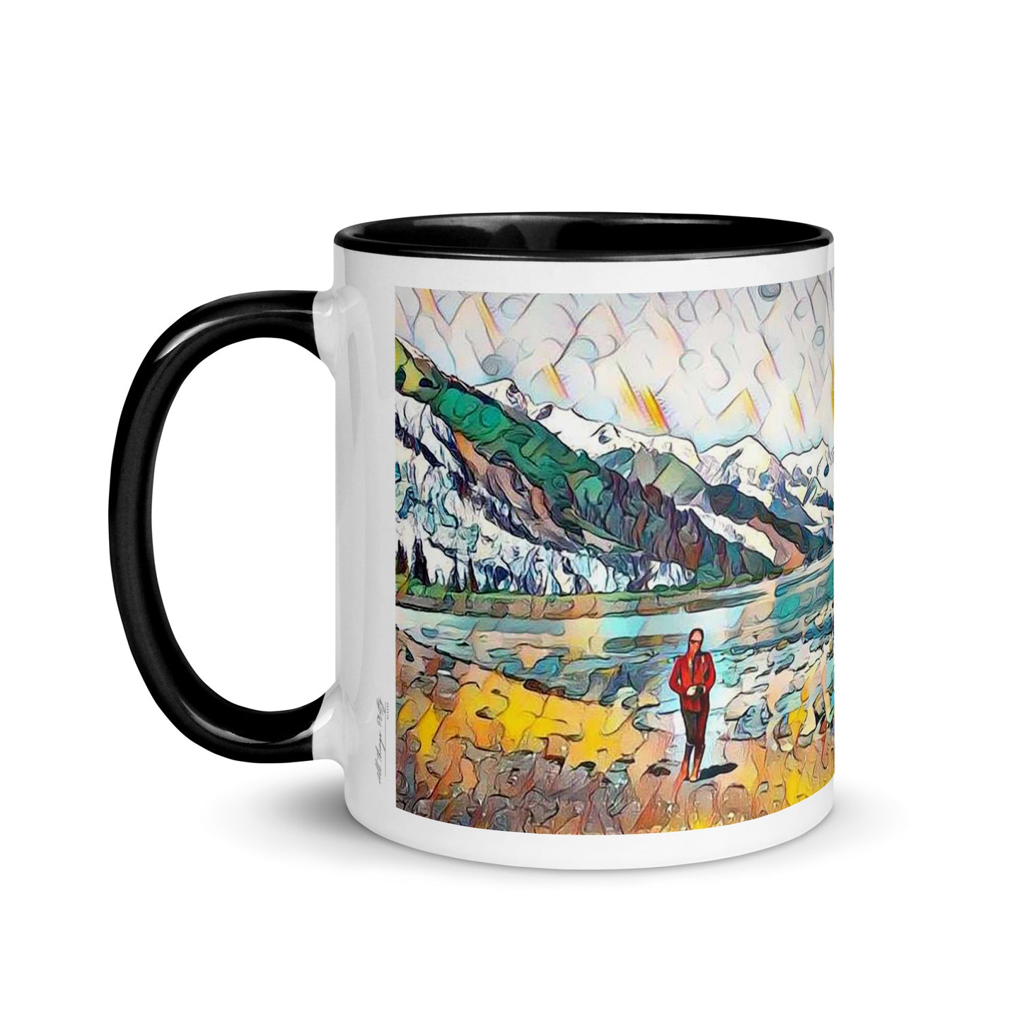 Mug with Color Inside Beach