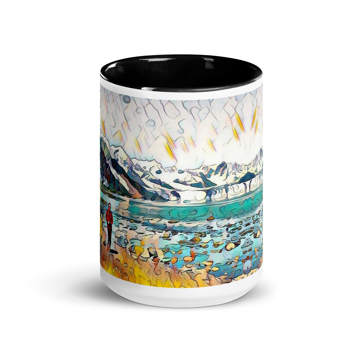 Mug with Color Inside Beach