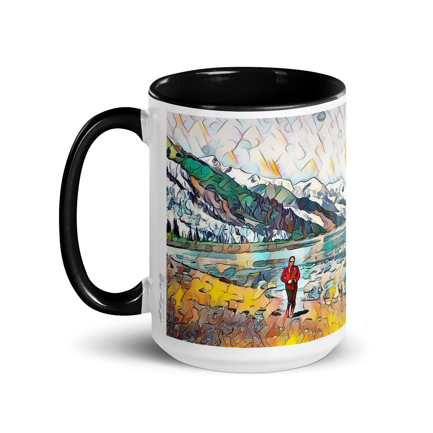 Mug with Color Inside Beach