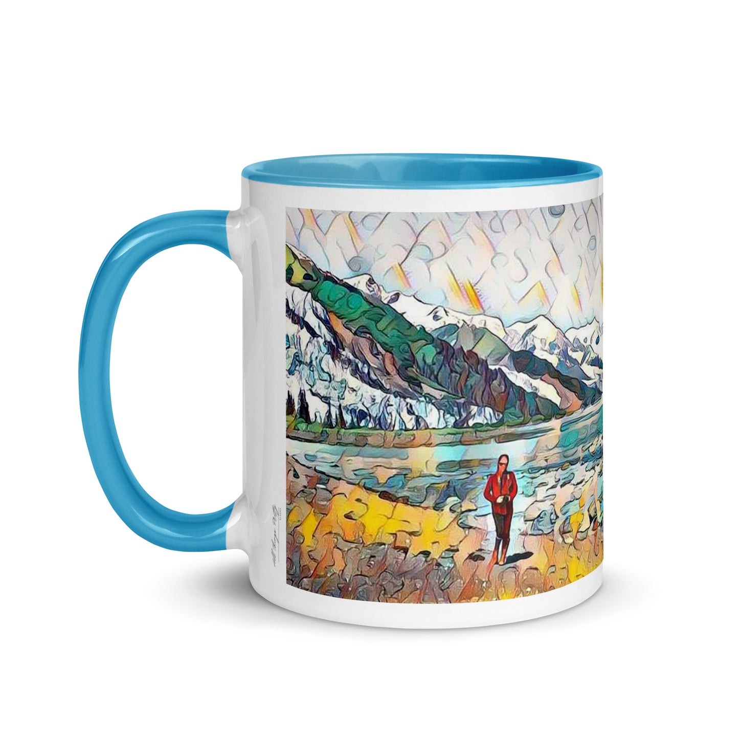 Mug with Color Inside Beach