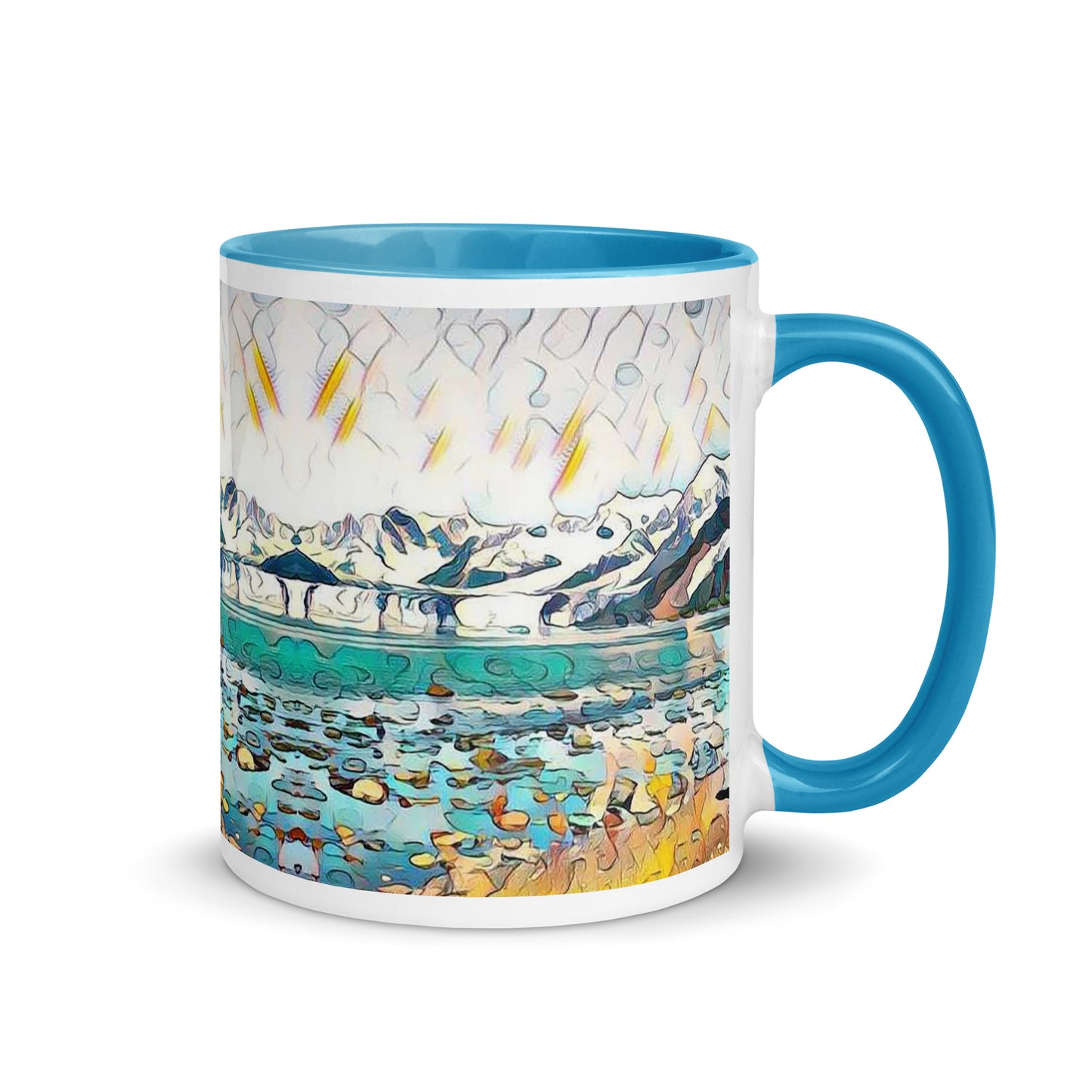 Mug with Color Inside Beach