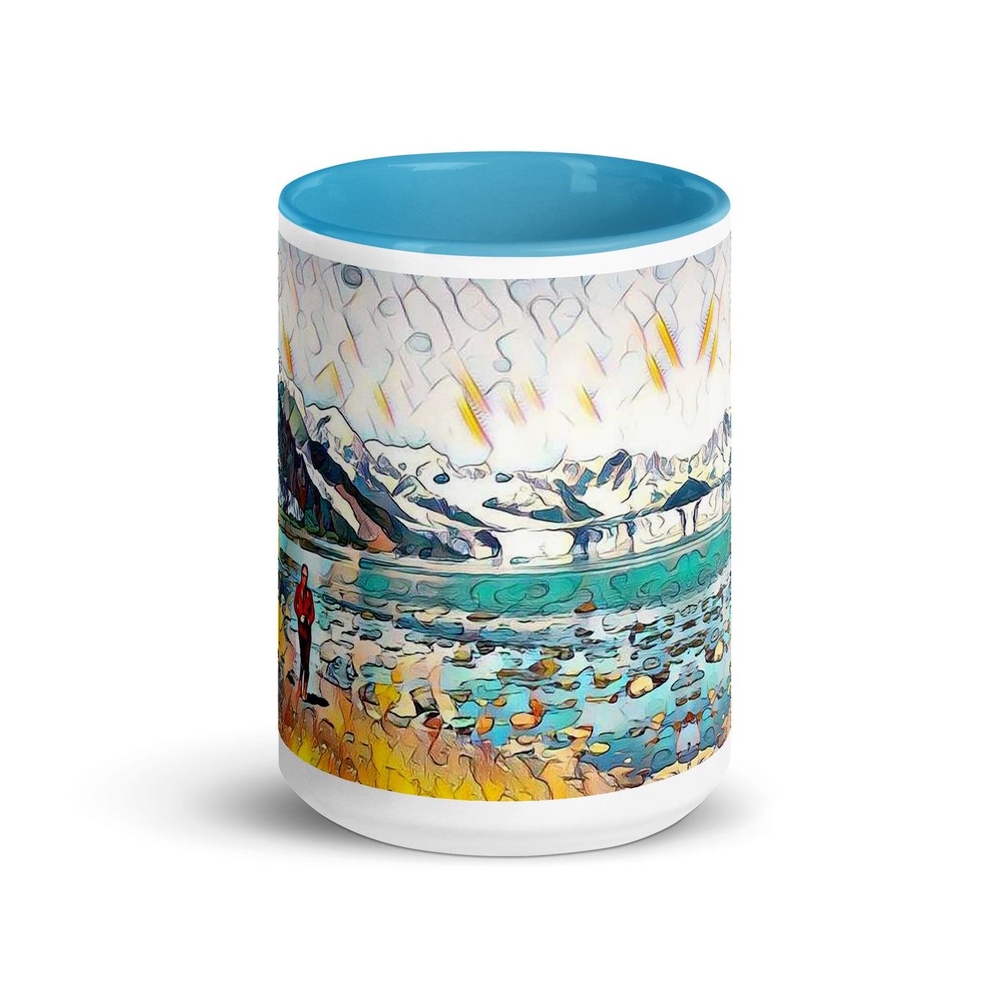 Mug with Color Inside Beach